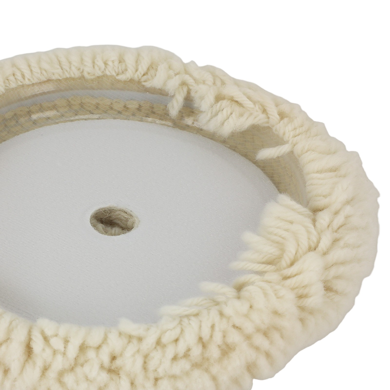 7 Inch Wool Hook Loop Pad Buffing Bonnet for Compound Polisher Application