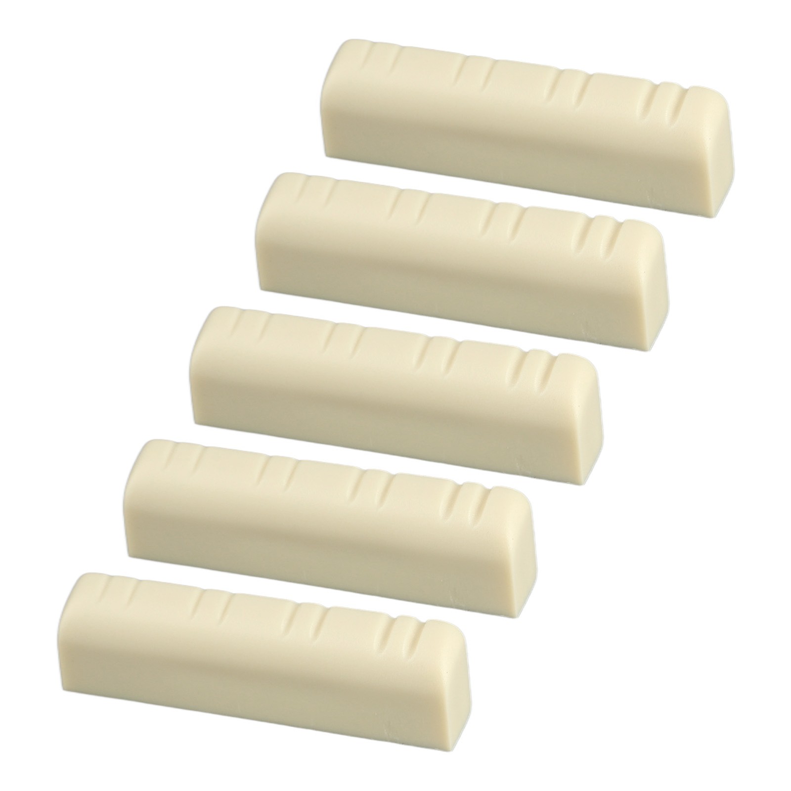 5Pcs Mandolin Bridge Nut 8 String Plastic 3.5cm Universal Instrument Accessory