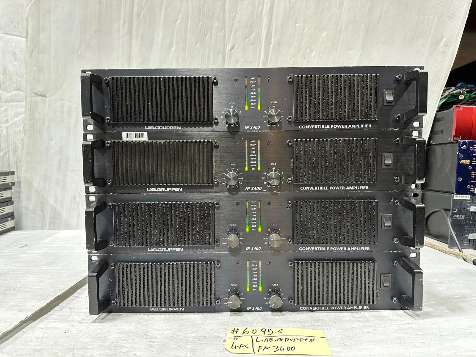 Lab Gruppen FP3400 2CH Power Amplifier #6095-E (One) THS