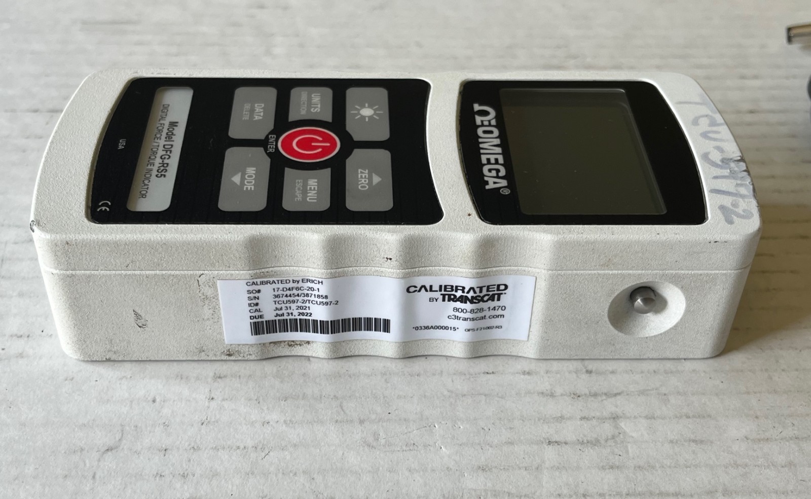 Omega / Mark-10 Digital Force / Torque Indicator w/Case (Model DFG-RS5)