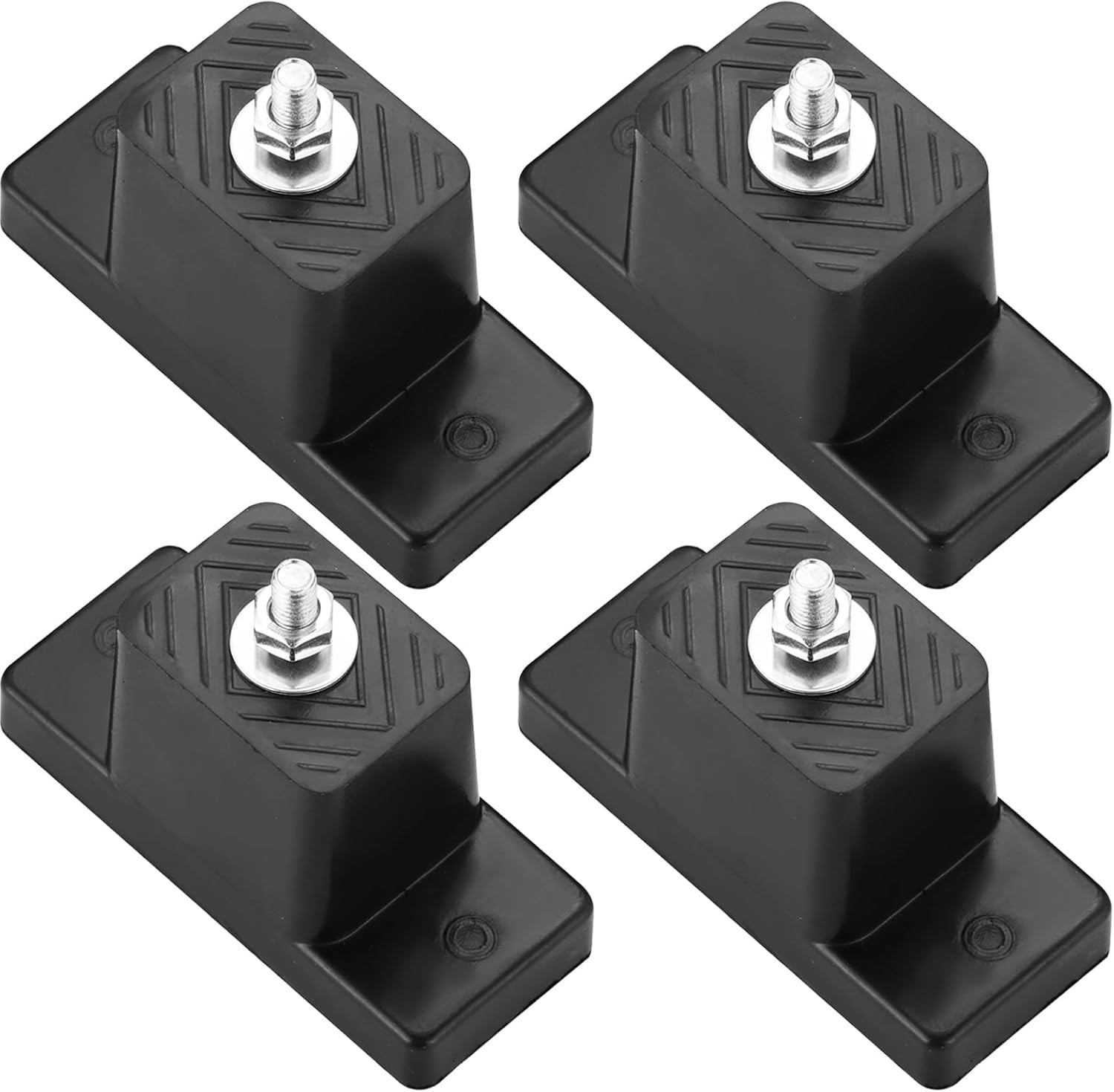 4Pack Rubber Vibration Isolator Mounting Bracket, Air Conditioner Mounting Br...