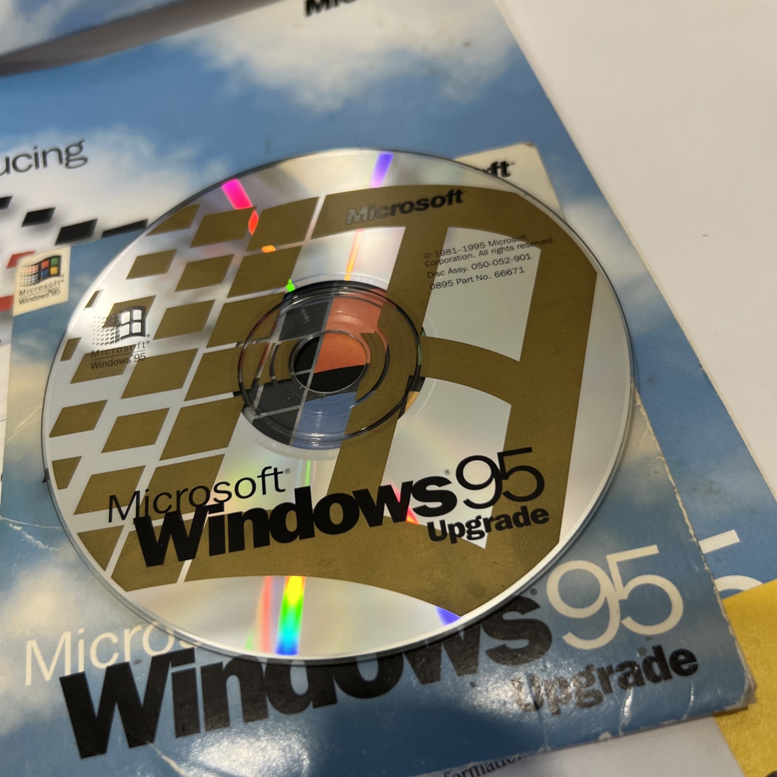 Microsoft Windows 95 Upgrade CD ROM Preowned With Original Box