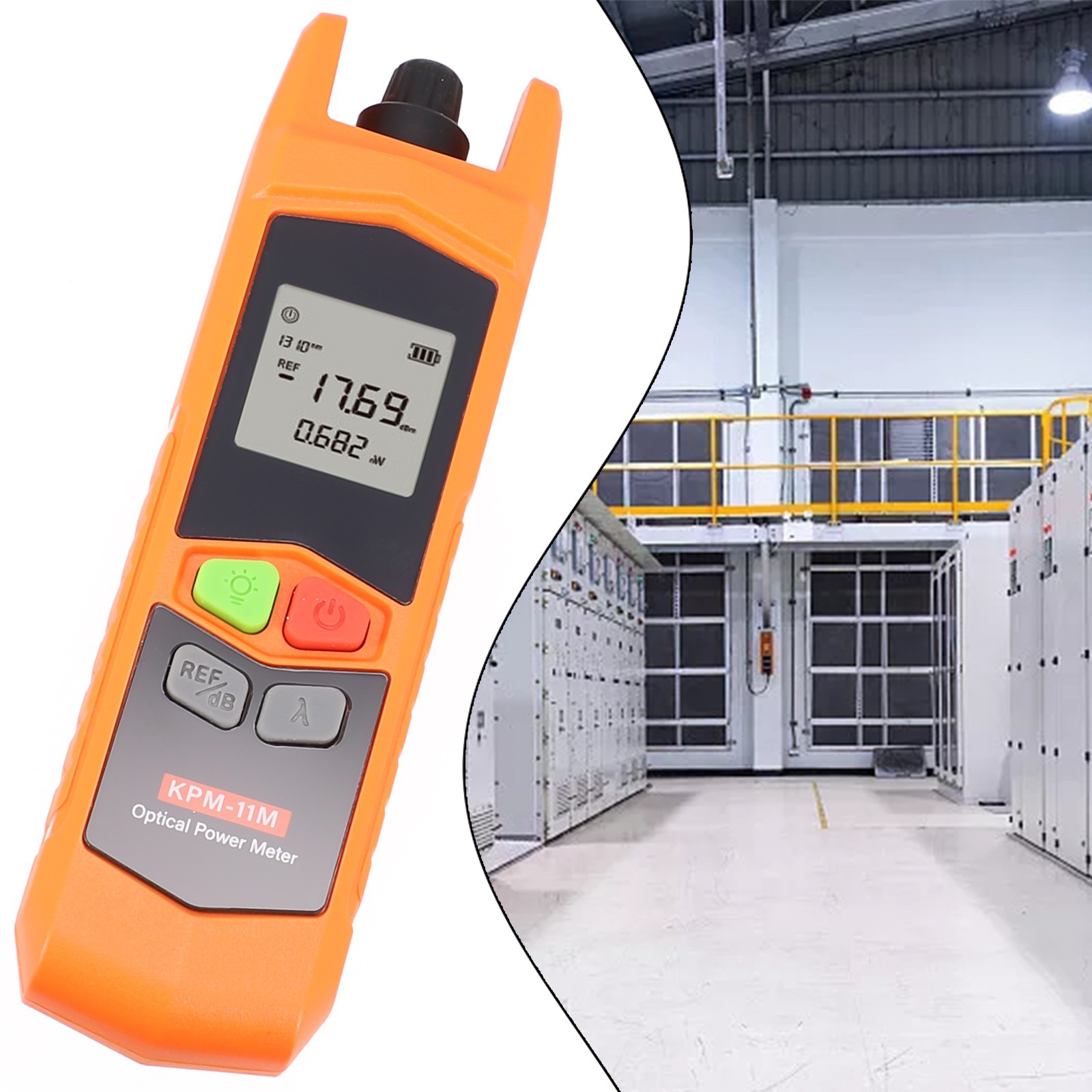 Innovative Design Optical Power Meter with LED Flashlight and Self Calibration