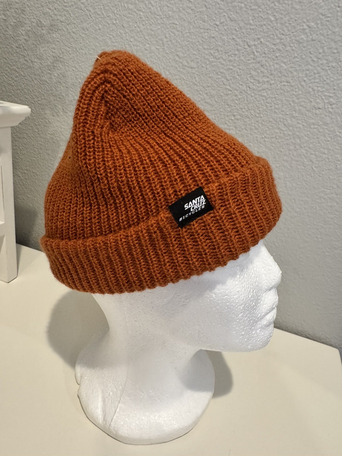 Santa Cruz Bicycles knit Beanie  burnt orange unlined