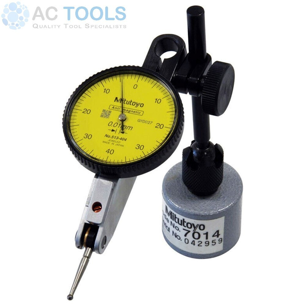 Mitutoyo Dial Test Indicator & Mini Magnetic Stand - Metric (0.8mm) 513-908-10E
