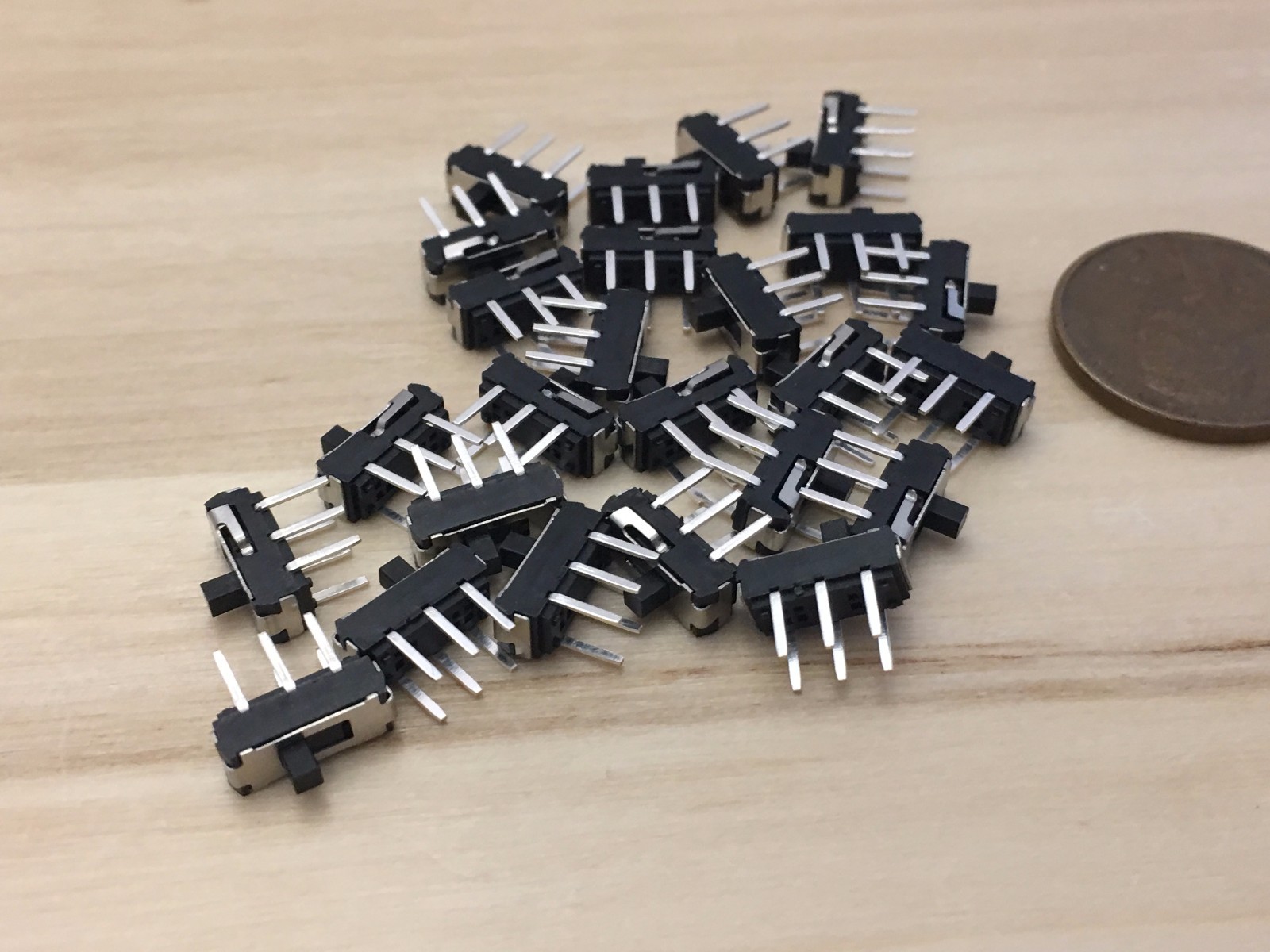 25 Piece Vertical 6 Pin Slide switch SLIDE SWITCHES PCB Tactile PCB
