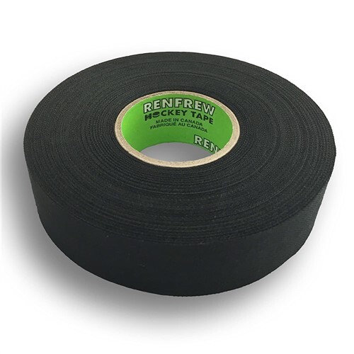 Renfrew Cloth Hockey Tape, 1" (Straight Edge Black, 25m long) CSU172315 New!