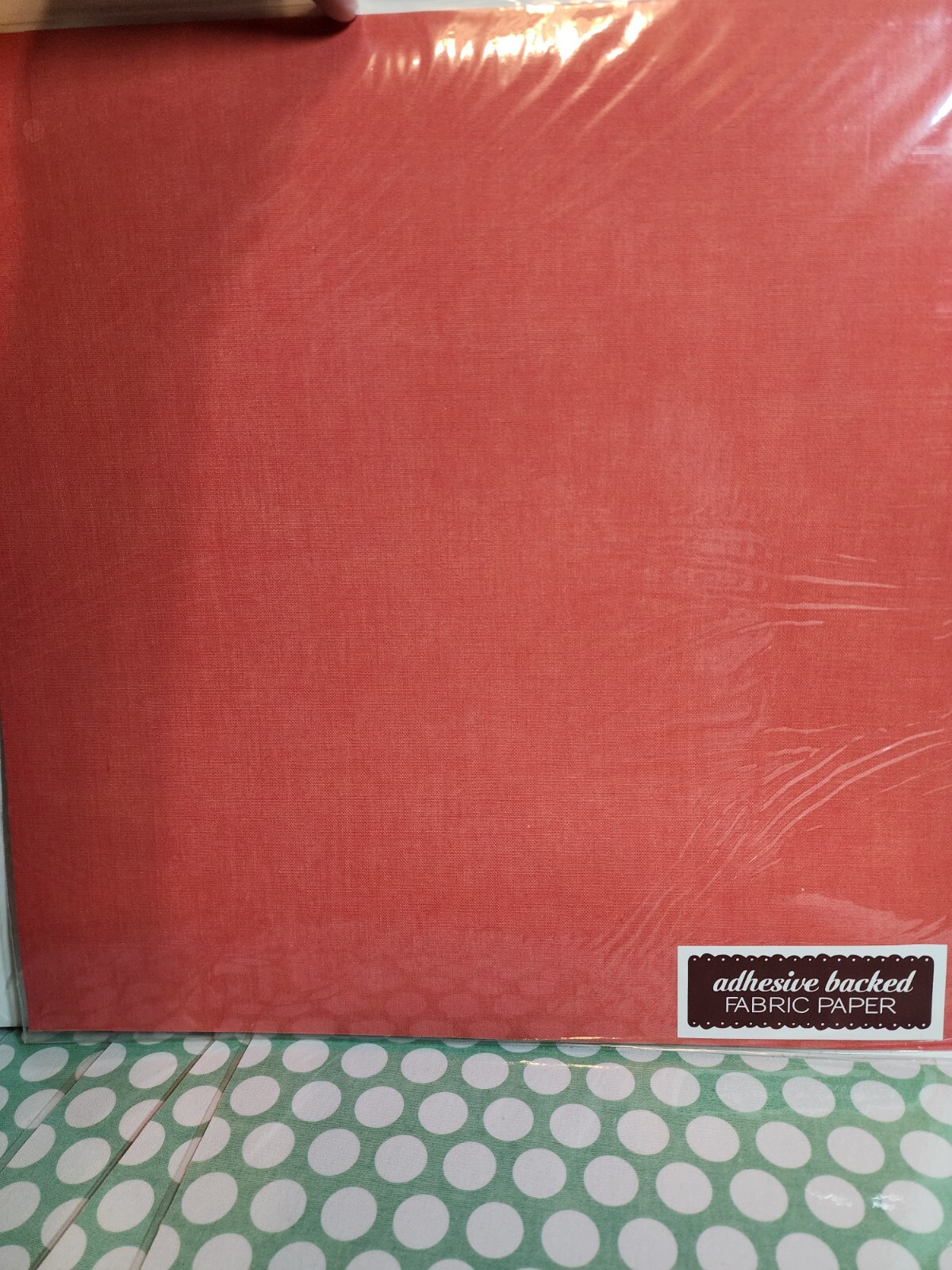 Fabric Adhesive Scrapbook paper Sheets 12x12 - 16 SHEETS