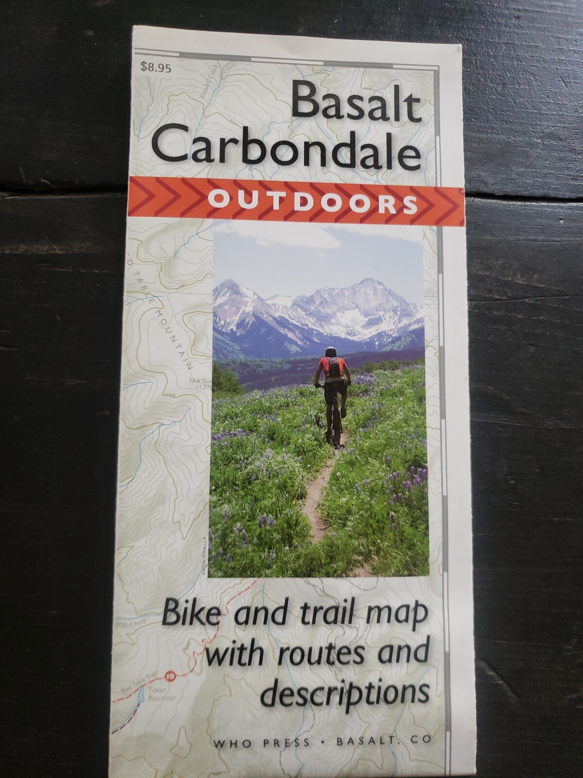 Basalt Carbondale Outdoors Bike And Trail Map