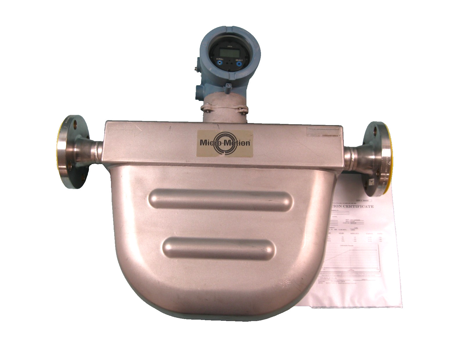 Micro Motion R200 S Mass Flow Sensor 2" 150# 1700 I12 Tranmitter Calibrated B9