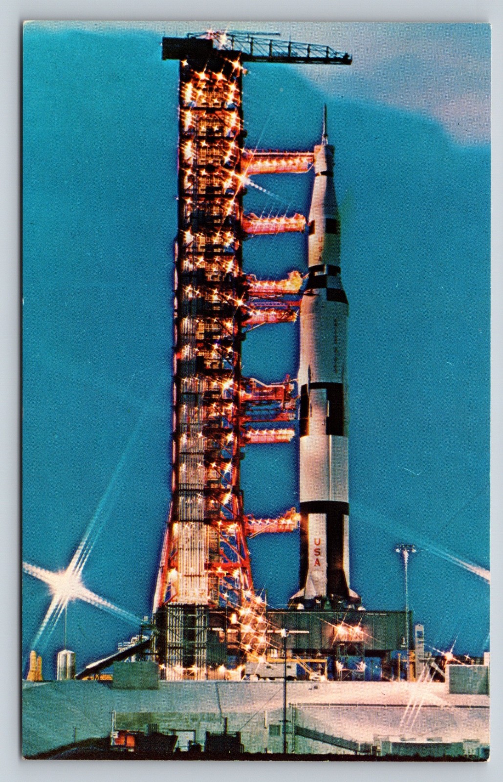 Vintage John F. Kennedy SPACE CENTER Postcard N.A.S.A 97902