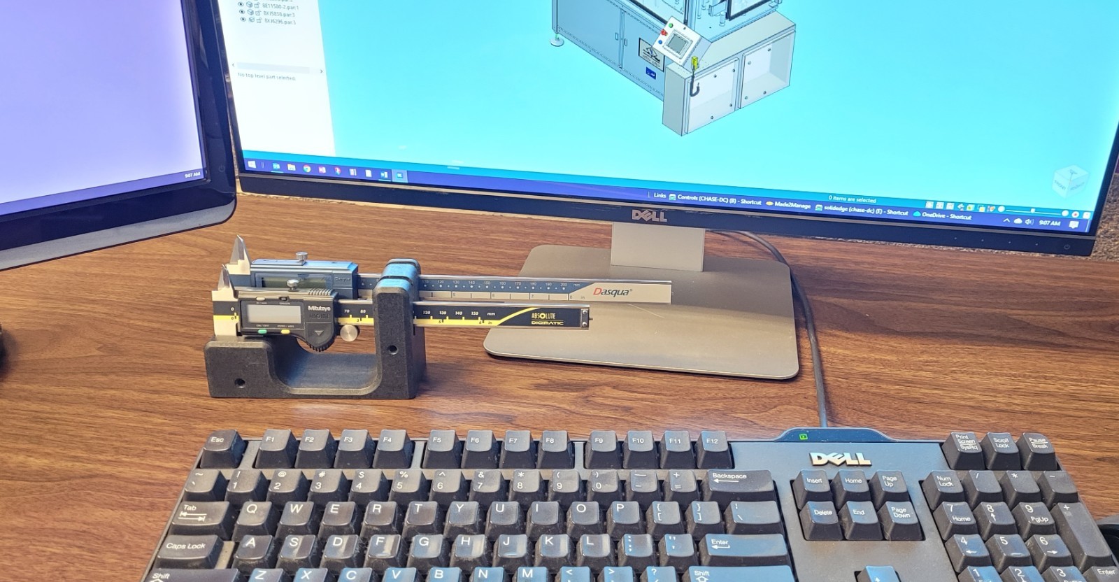 Caliper Stand DOUBLE- Desktop, Machine Mount, Toolbox, and PresentationQuality