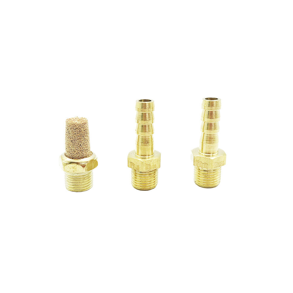 Brass Fitting Muffler Pneumatic Connectors For MAC Boost Control Solenoid Valve