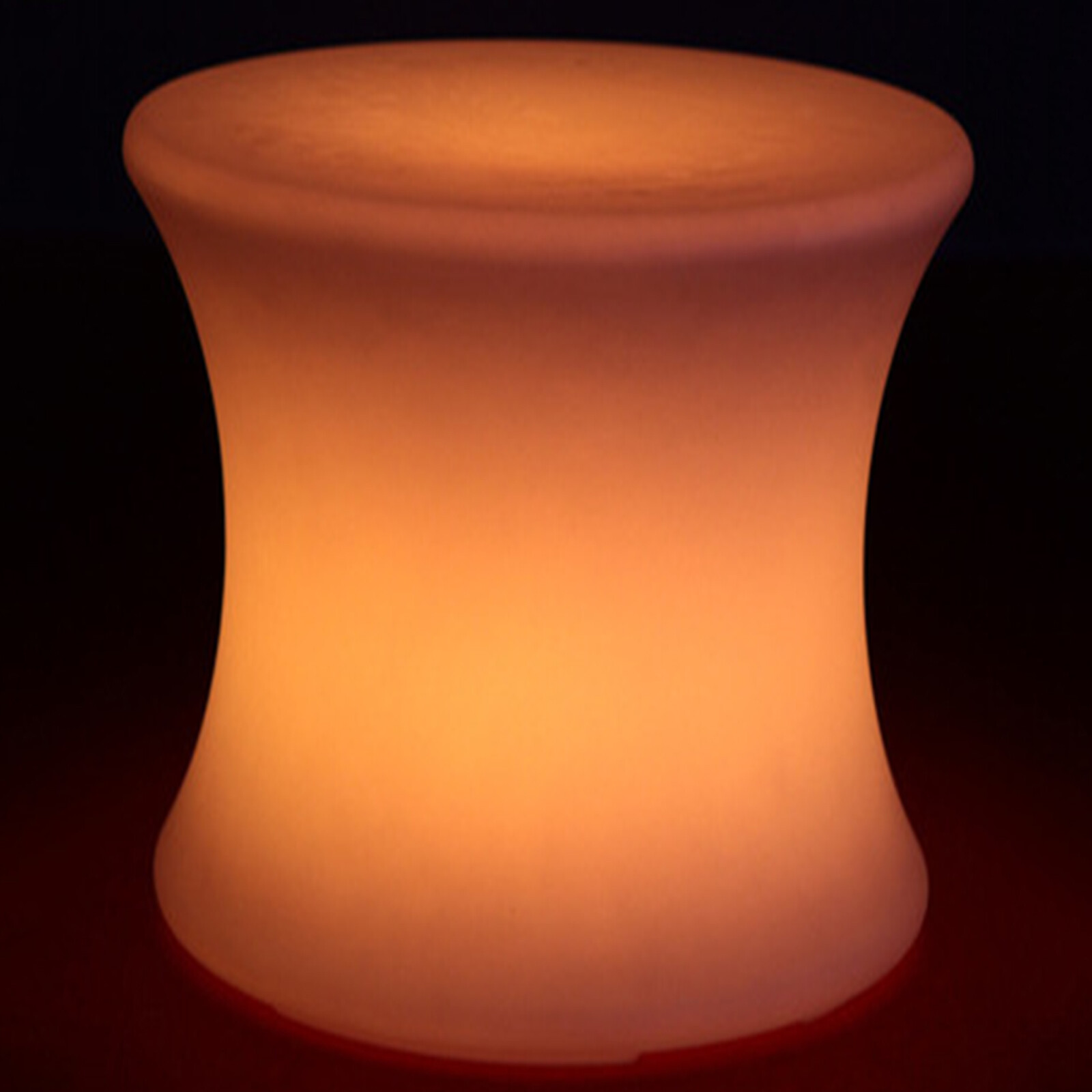 16.5" Rechargeable LED Color Changing Stool with Remote - Waterproof Design