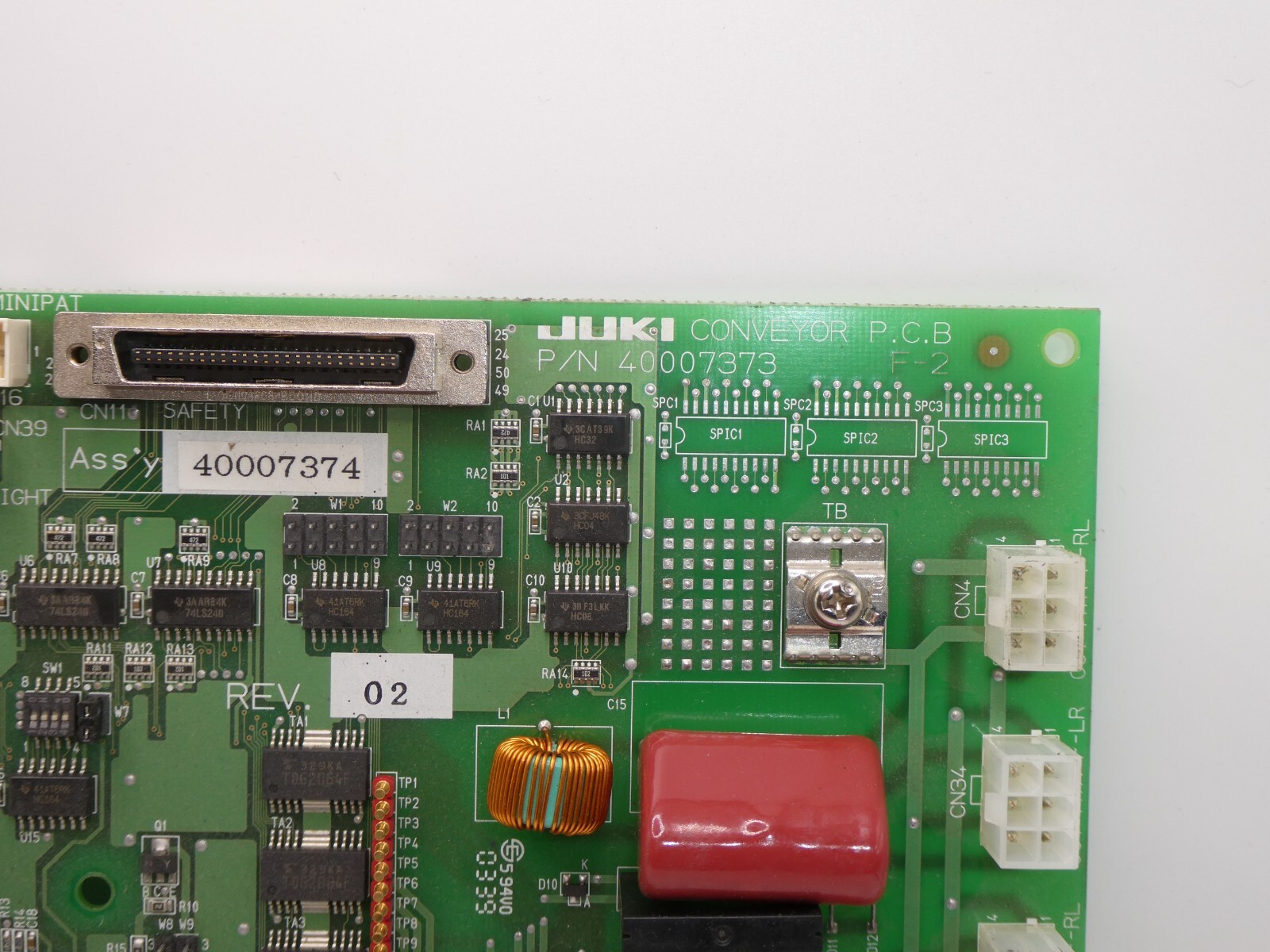 Juki Conveyor PCB 40007374 Rev: 02 Fx1r