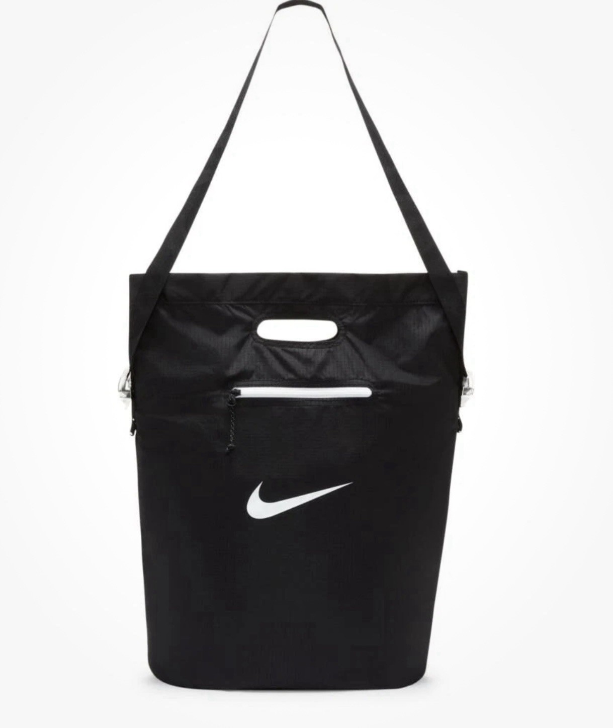 Nike Stash Tote Bag w/Pouch, Unisex, Black, Water Repellent, NWT, DD1357-010