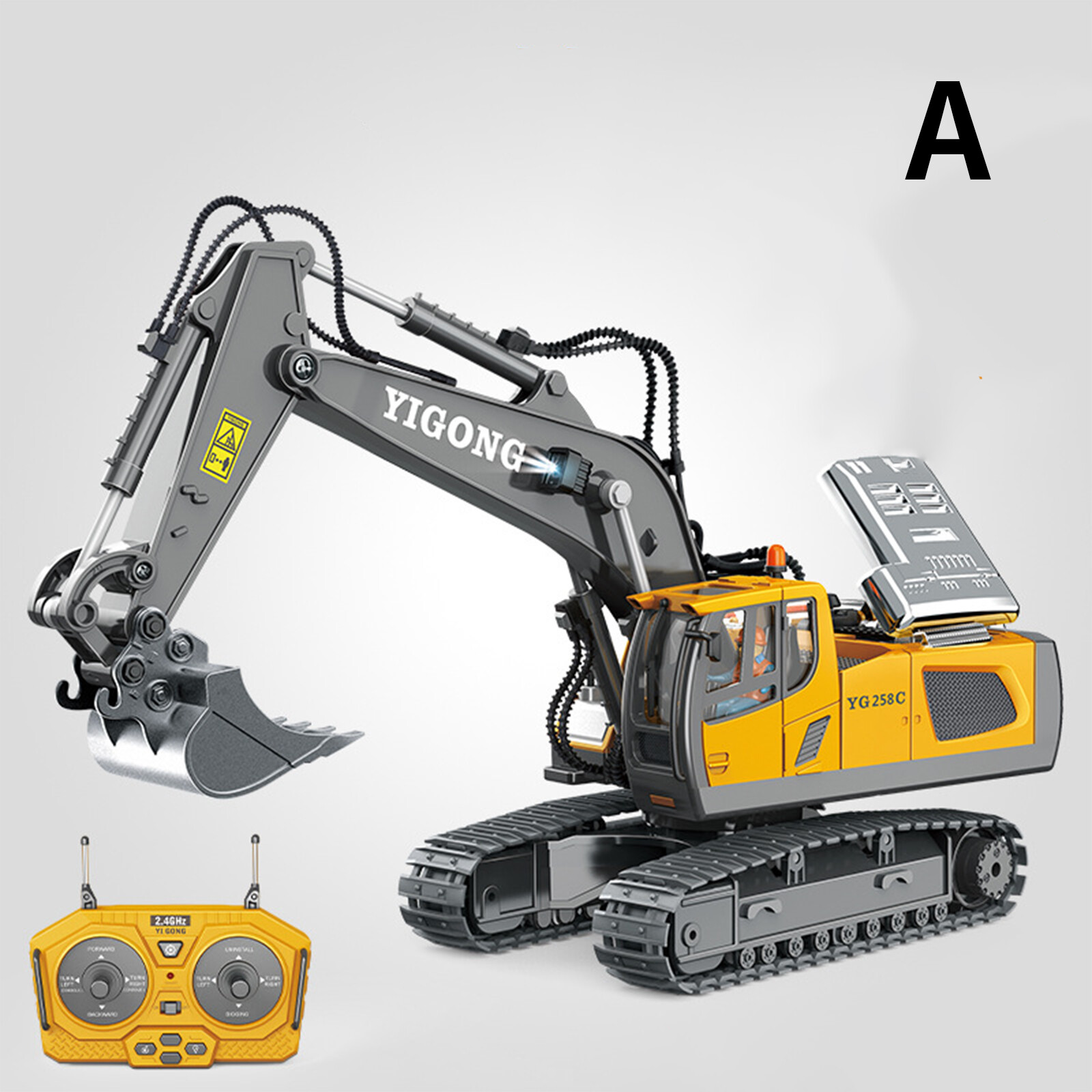 Engineering RC Excavator Toy 1:20 Scale Remote Control Construction Truck Gift