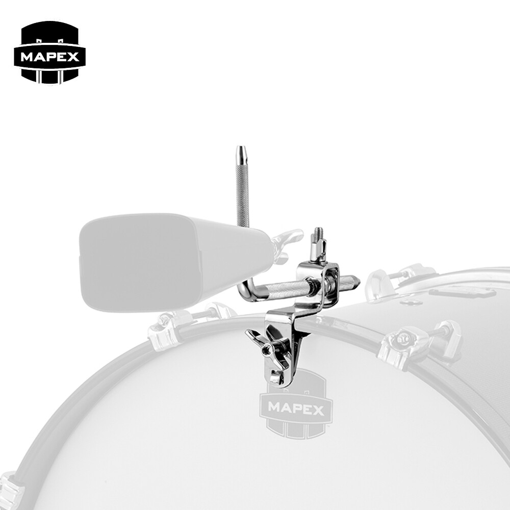 Mapex MCH912 Cowbell Holder Clamp For Bass Drum 3/8" Knurled Post Chrome