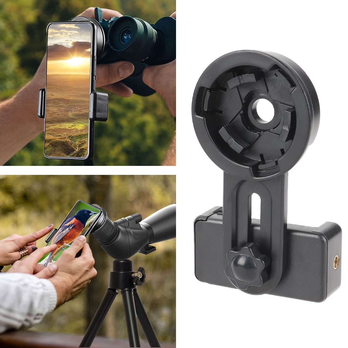 Universal Cell Phone Adapter Mount Binocular Monocular Spotting Scope Telescope