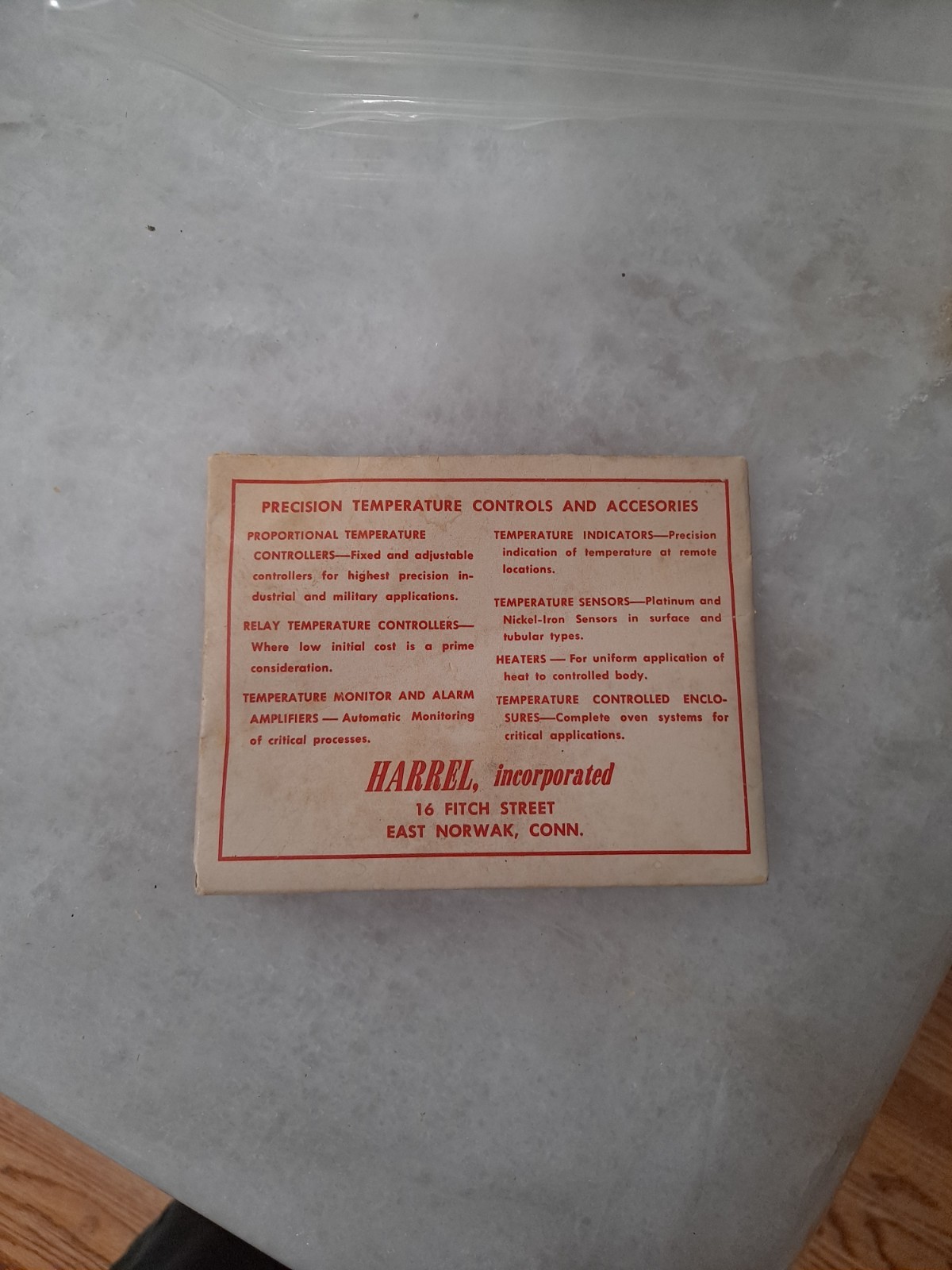 Harrel TS100B Temperature Sensor, RESISTANCE 676.1, 25C Ohms, NOS