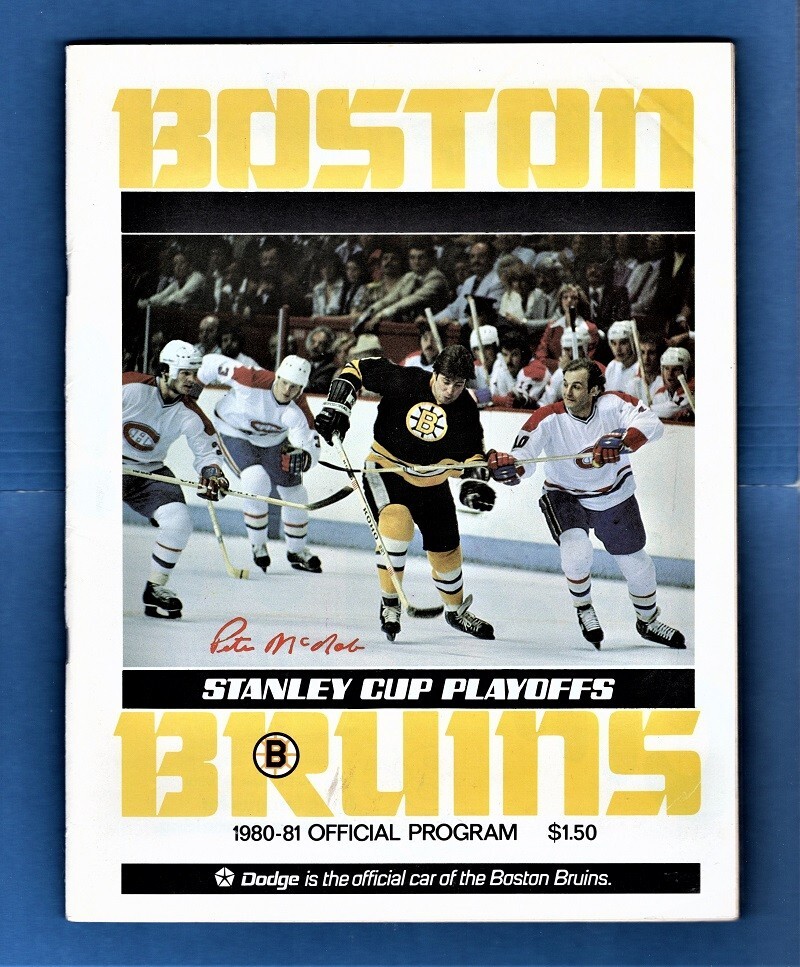 1980-81 NHL STANLEY CUP PLAYOFF GAME PROGRAM - NORTH STARS @ BOSTON BRUINS