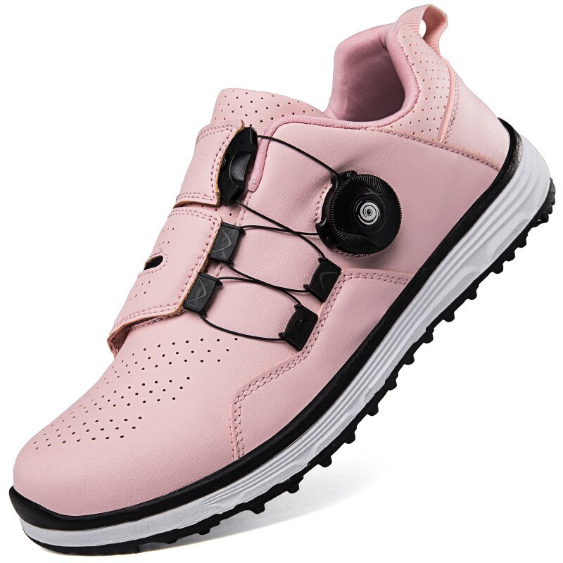 Men Women Golf Shoes Breathable Rotating Buckle Walking Shoes Outdoor Sneakers