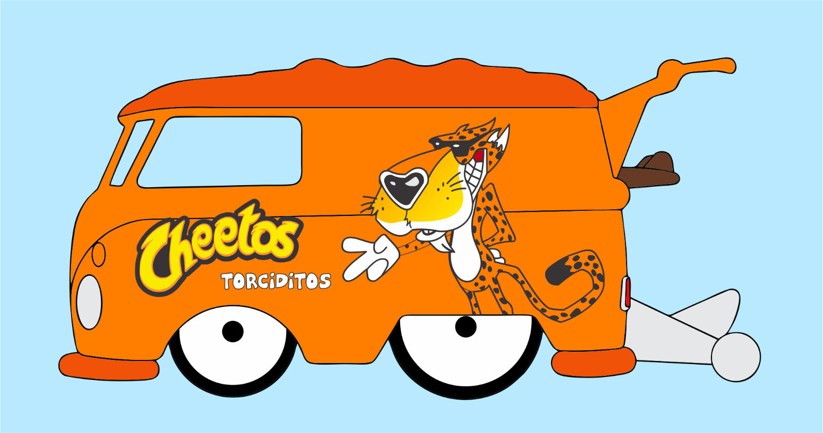 water slide for Hot wheels 1/64 for Kool Kombi CHEETOS V2 068