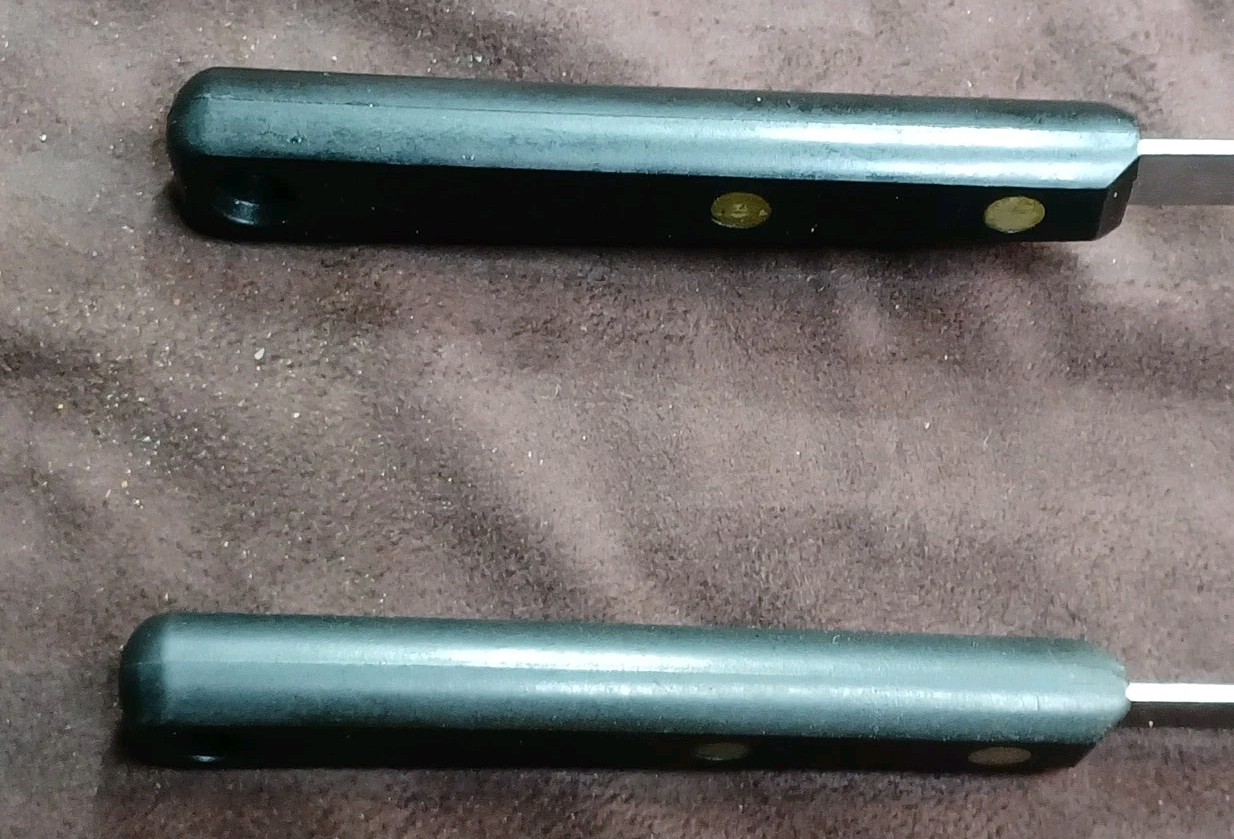 2 Piece Ekco Forge Carving Fork, Solid Flipper / Turner, Blk Composite Handles