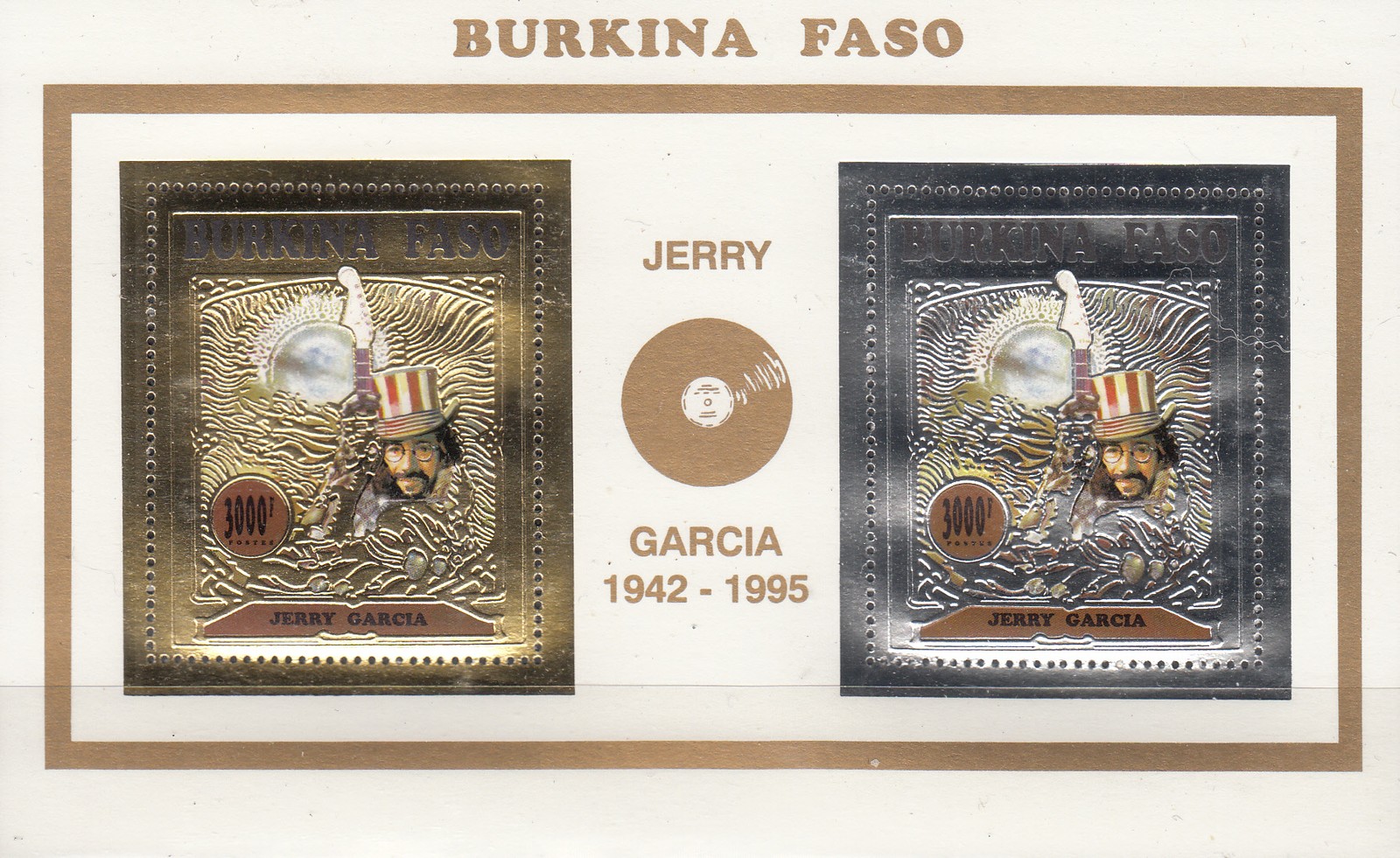 W BURKINA FASO 1034G GRATEFUL DEAD JERRY GARCIA