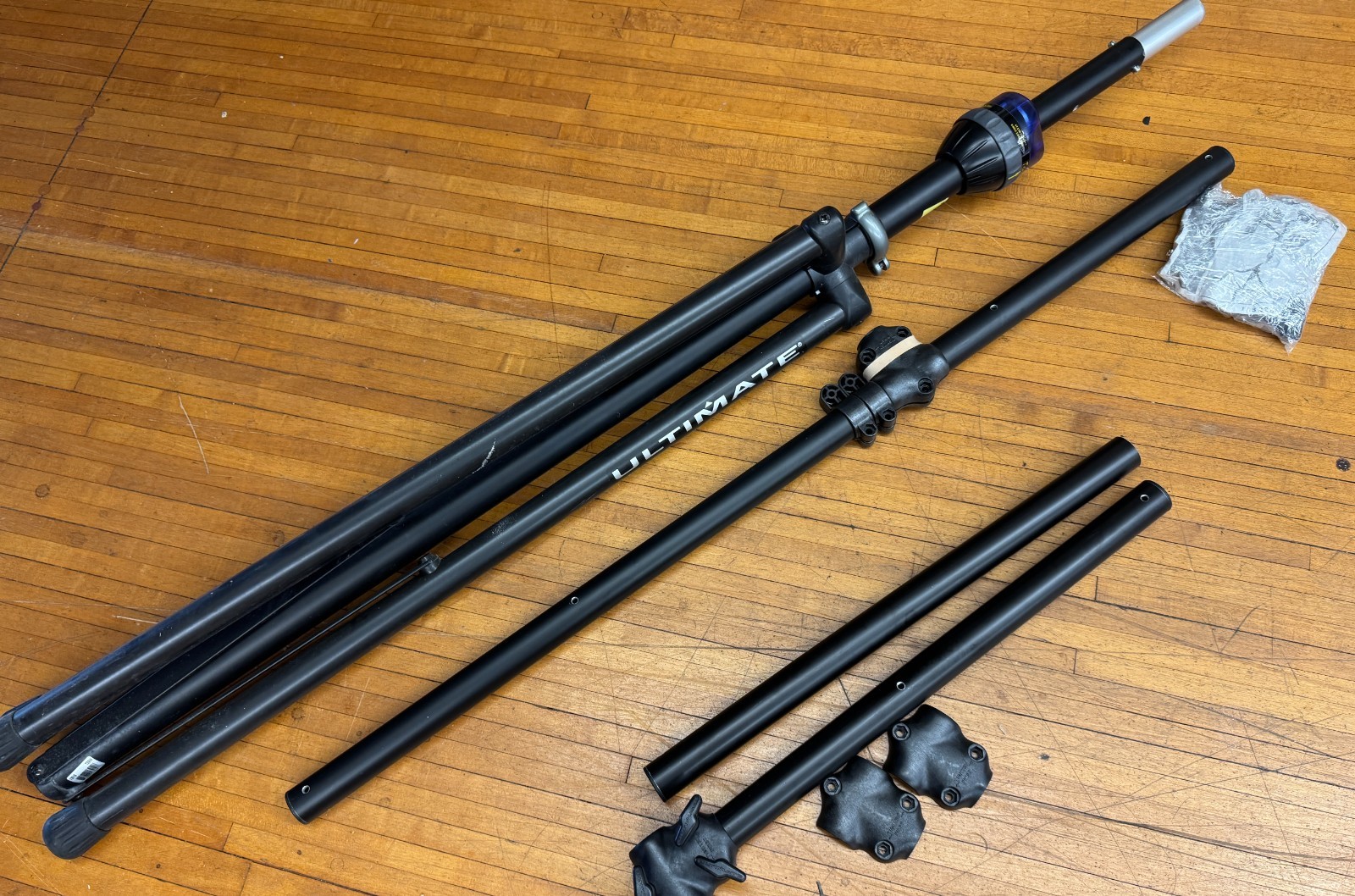 Ultimate TS99B w/ LTV24B LTB48B Speaker Lighting Support Stand Tripod Cross Bars