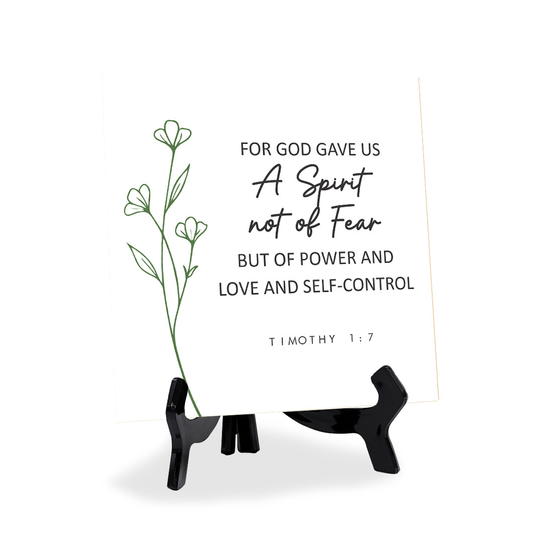 For God Gave Us A Spirit Not Of Fear But Of Power And Love And Self Control. 5x5