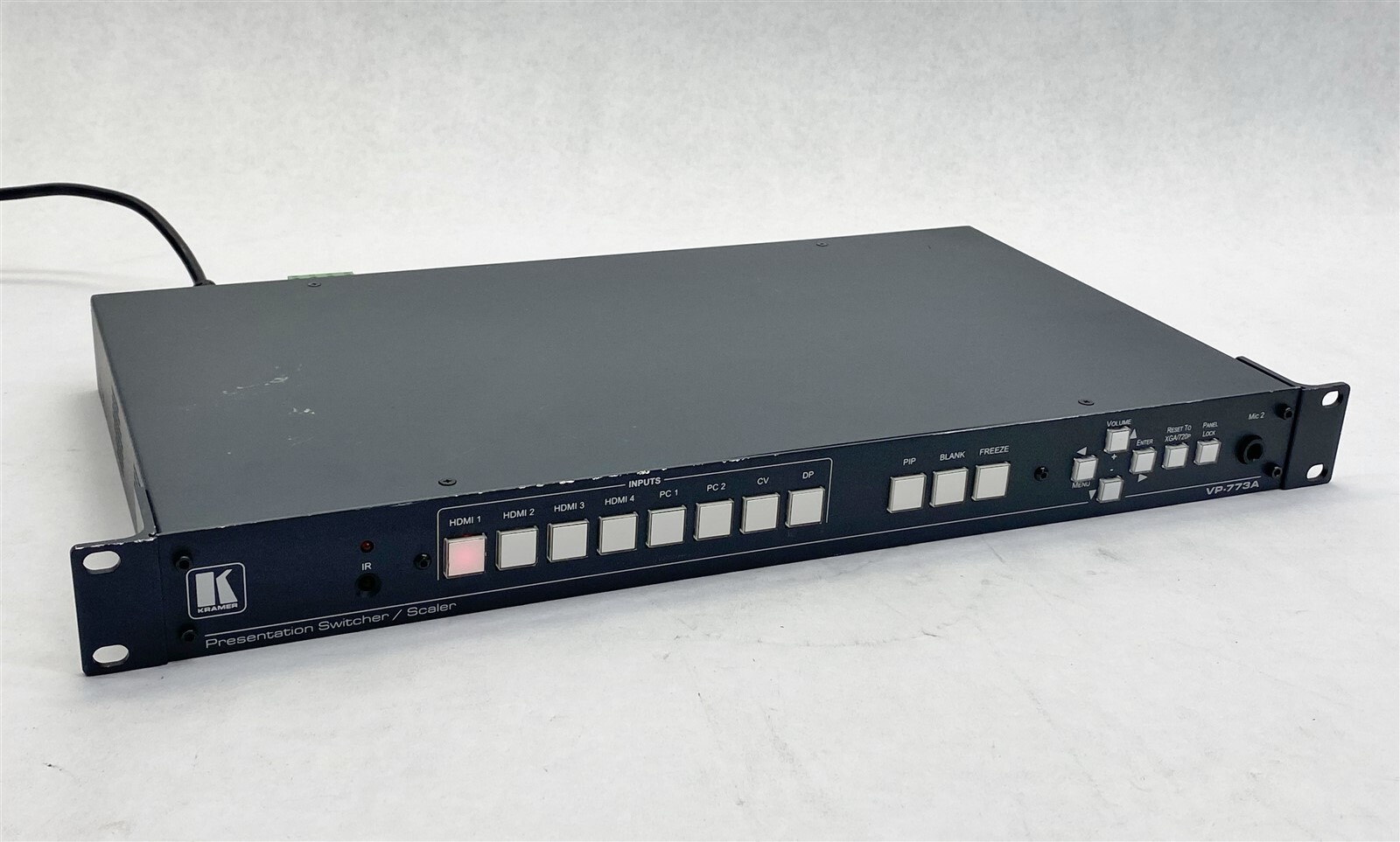 Kramer VP-773A 8-Input HDMI/HDBaseT Presentation Switcher Scaler Audio Amplifier