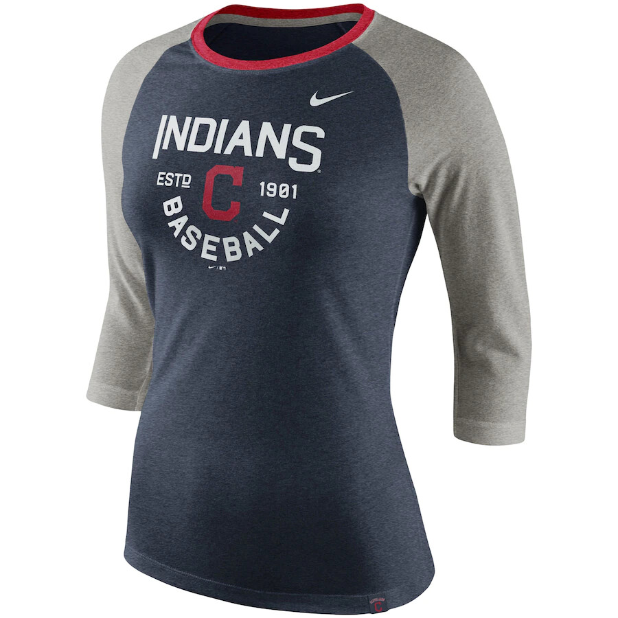 Cleveland Indians Shirt Guardians Baseball MLB Nike Dri-Fit Women's Small