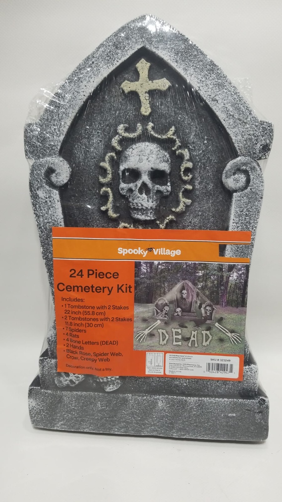 Spooky Village 24 Piece Cemetery Kit