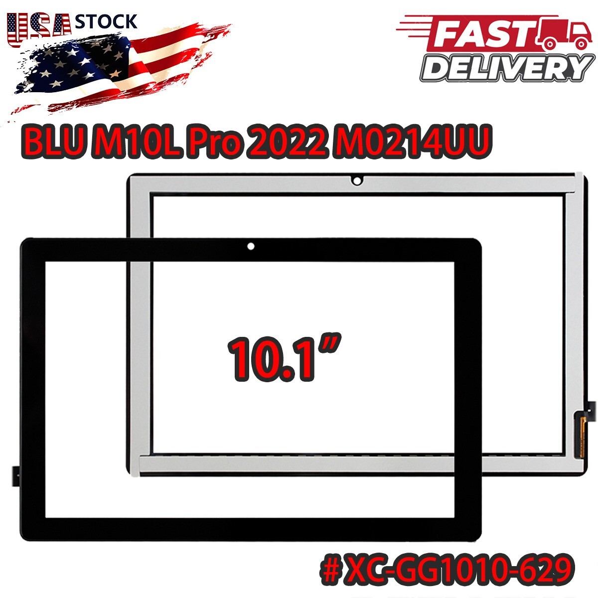 10.1" Touch Screen Panel Digitizer Glass For BLU M10L Pro 2022 Plus M0214UU USA