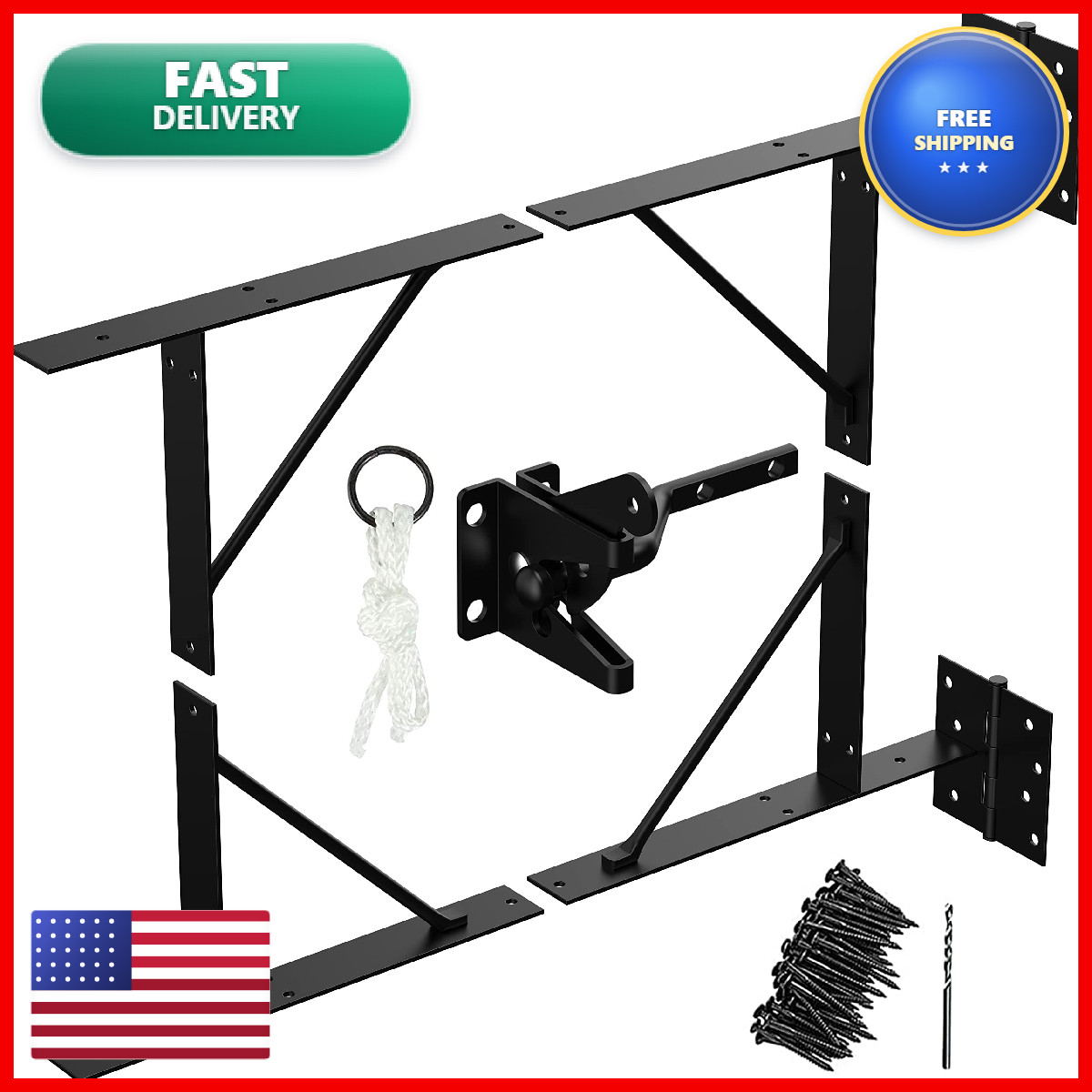 Goldorcle Anti Sag Gate Kit Heavy Duty No Sag Kit For Wooden Gate Fence A Gate