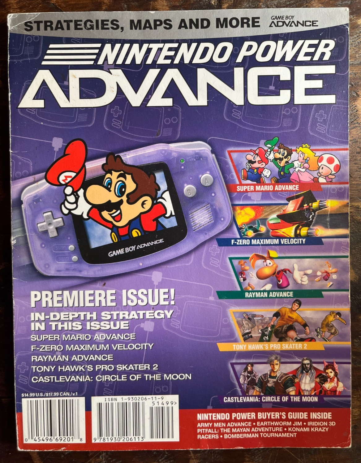 Premier Issue of Nintendo Power Advance Magazine-Strategies & Maps