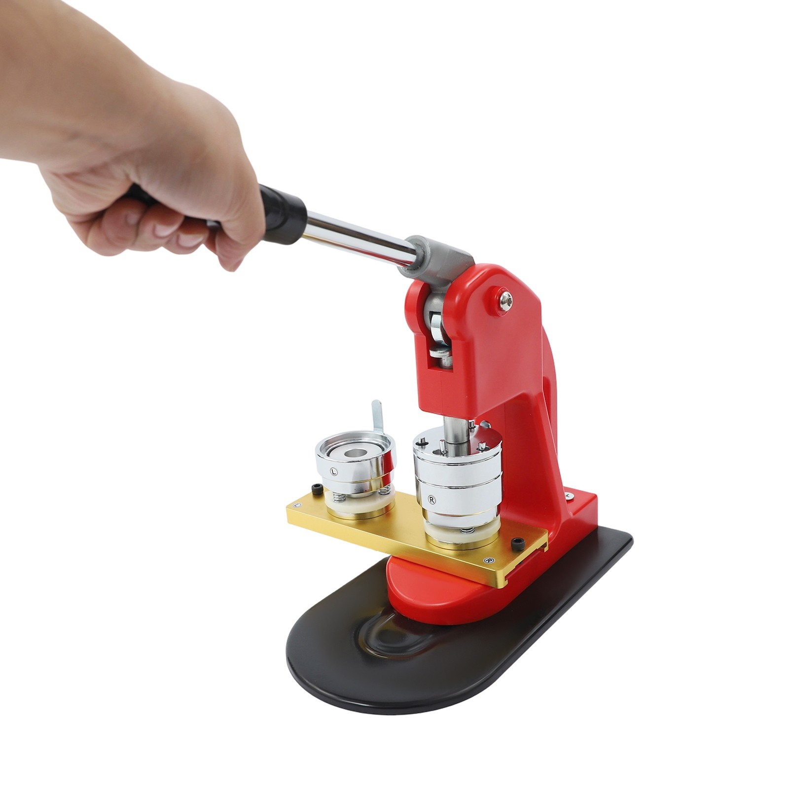 Round Pin Maker Kit, Round Pin Maker with 100 Set Badge Materials