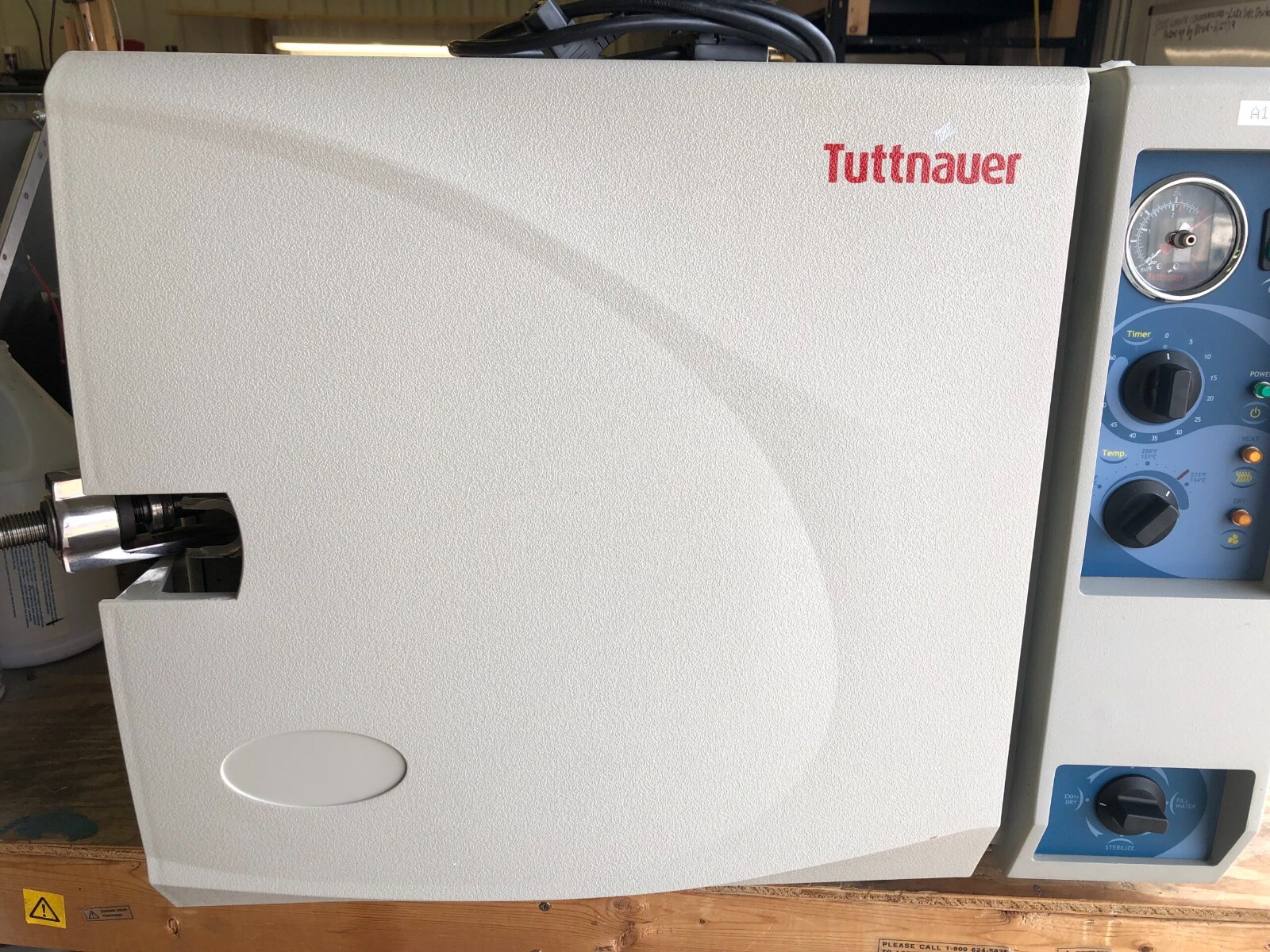 Tuttnauer 3850 and 3870 (EA and M) *DOOR COVER ONLY* ALL MODELS OEM POL065-0044