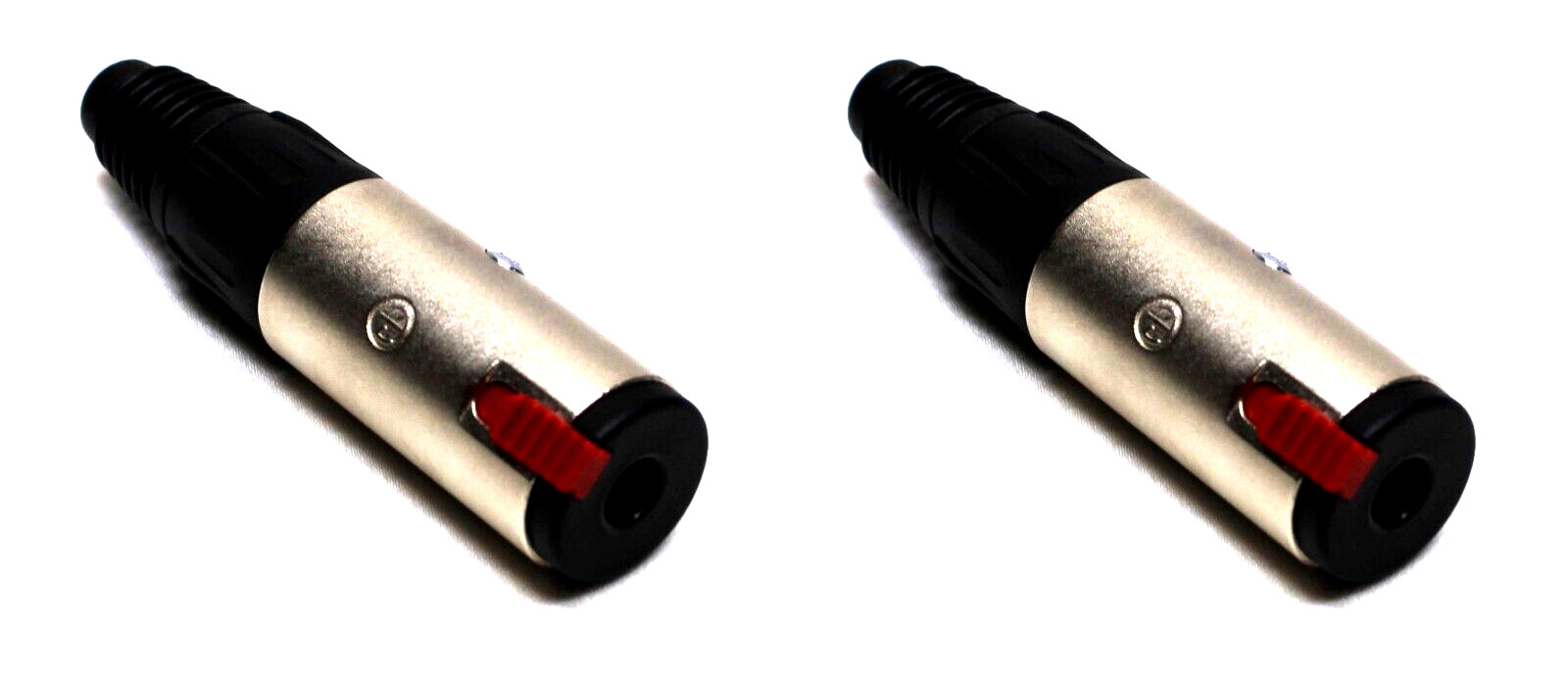 (2) Two Genuine NEUTRIK NJ3FC6 - 1/4" TRS Stereo/Mono Female Locking Jack Nickel