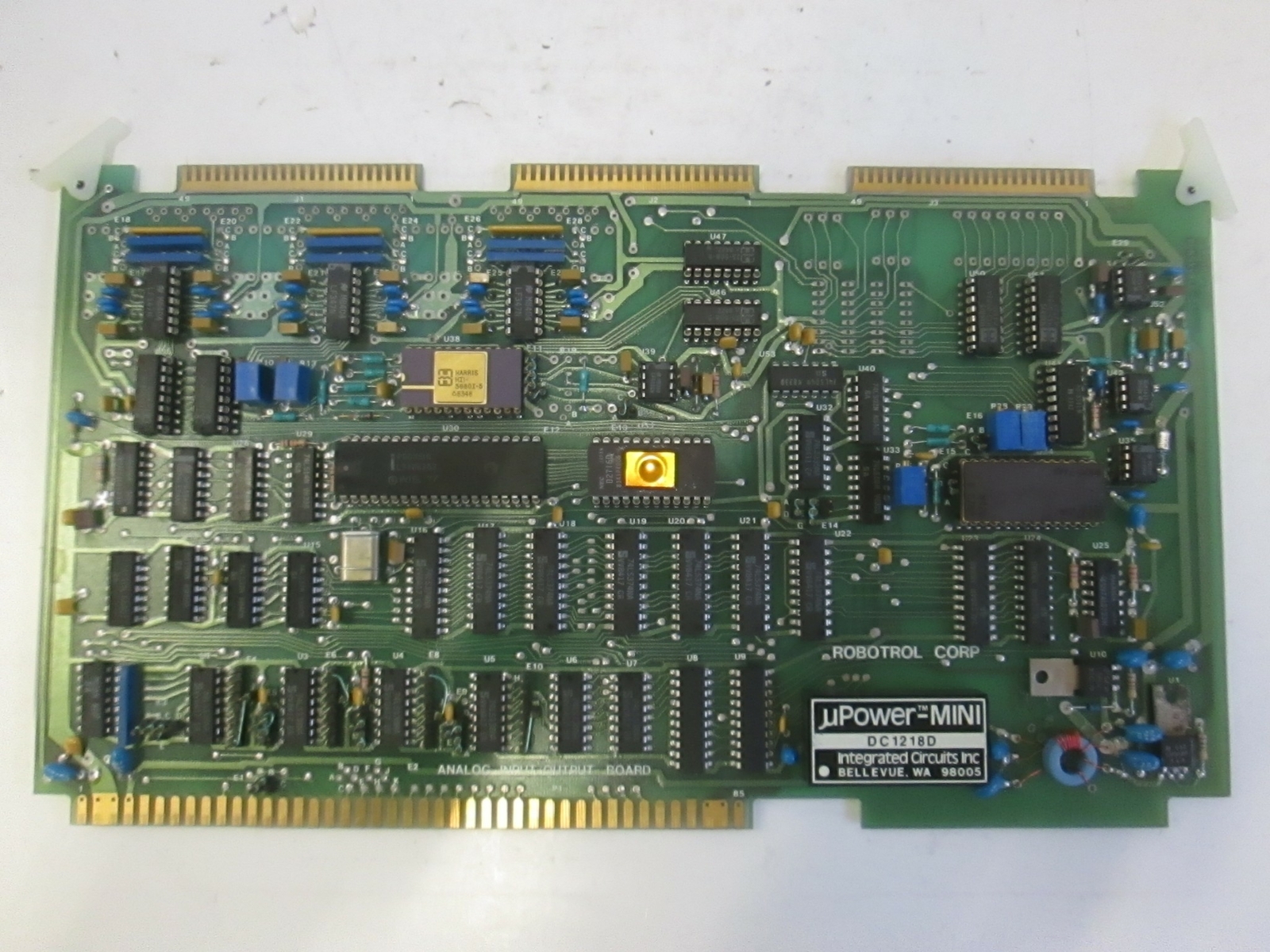Robotrol Corp. Analog Input/Output Board PCB Assy, 2020121, Used