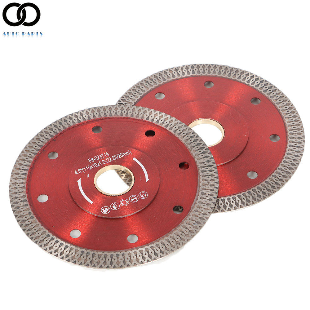 2Pack 4.5 inch Super Thin Diamond Porcelain Saw Blade Ceramic Cutting Disc
