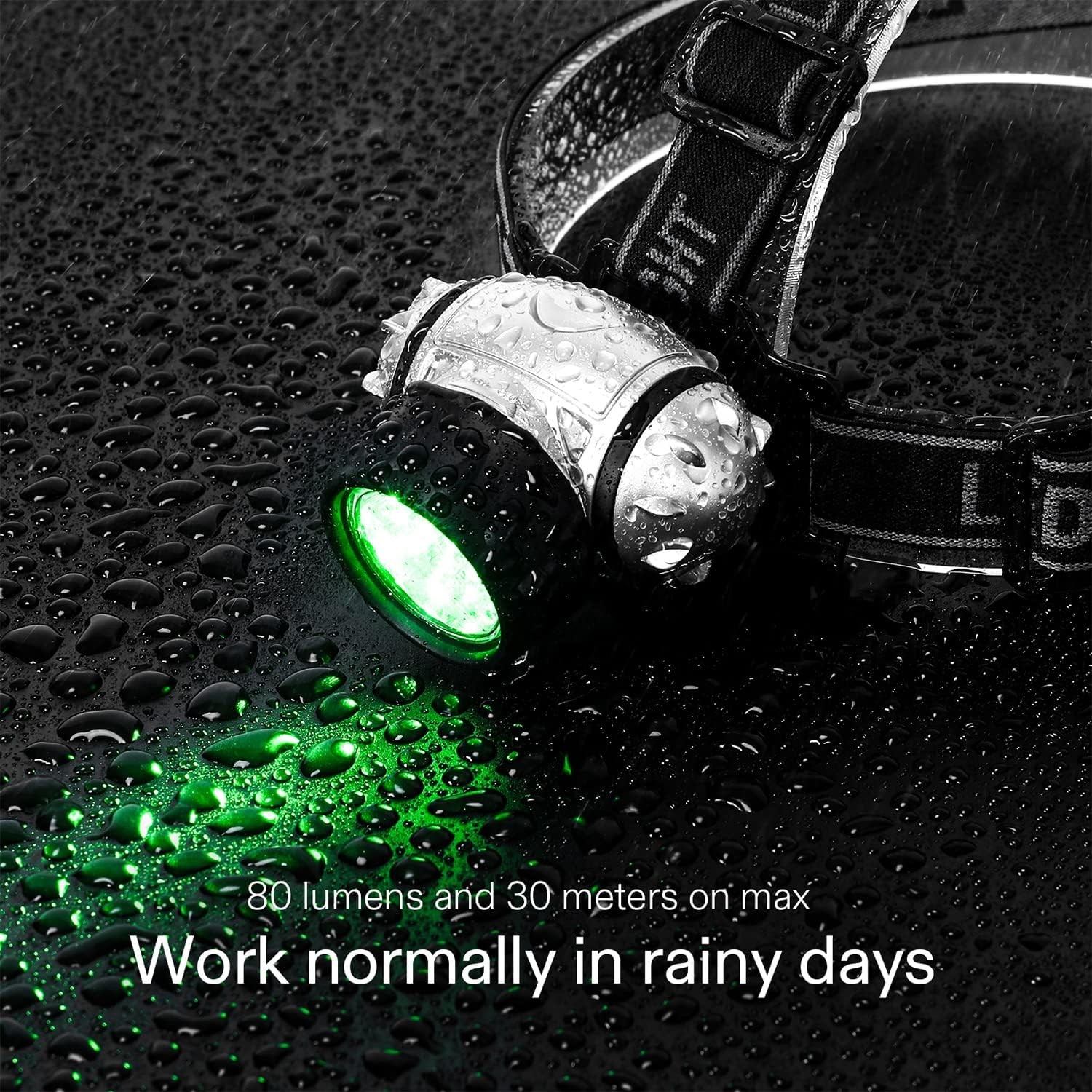 19-Bulb LED Green Light Grow Room Headlight