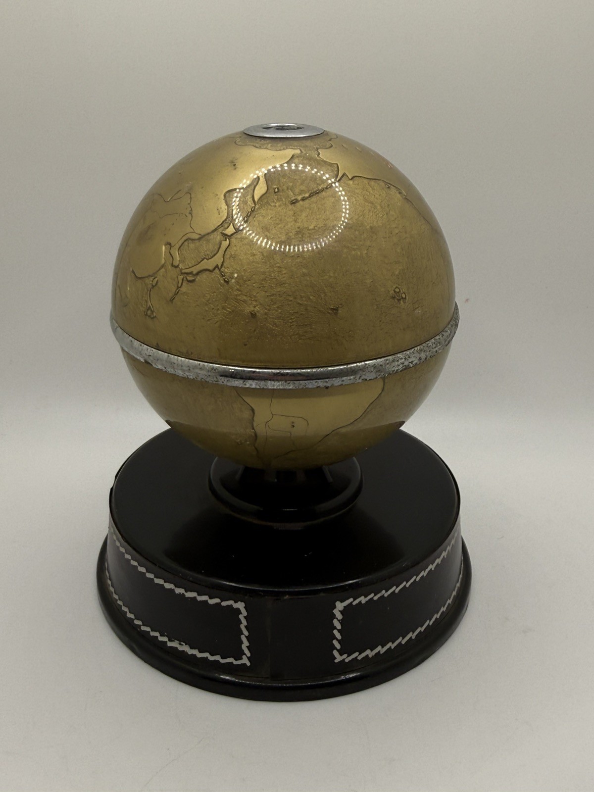 Vintage 6” Battery Powered Globe Pencil Sharpener Works Read Description