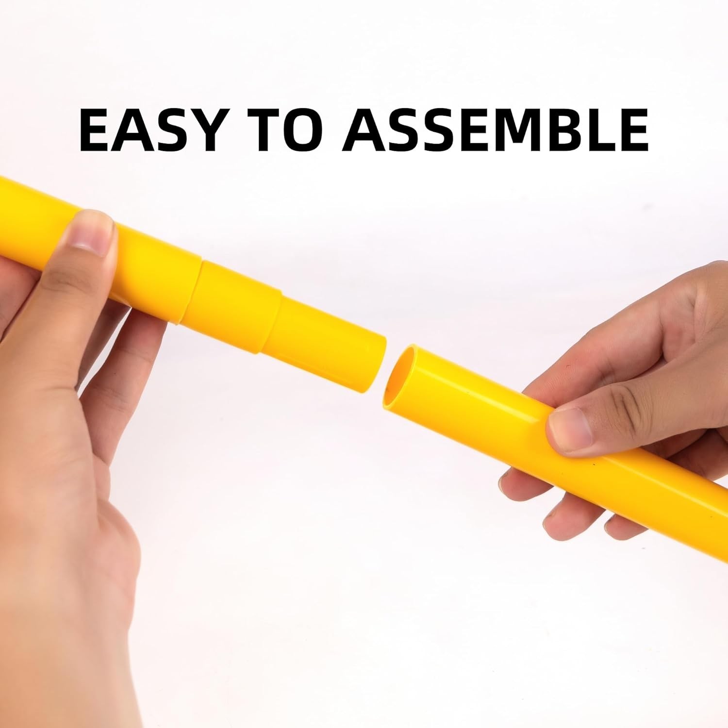 6 Pcs 5FT Agility Training Poles for 5FT, Yellow