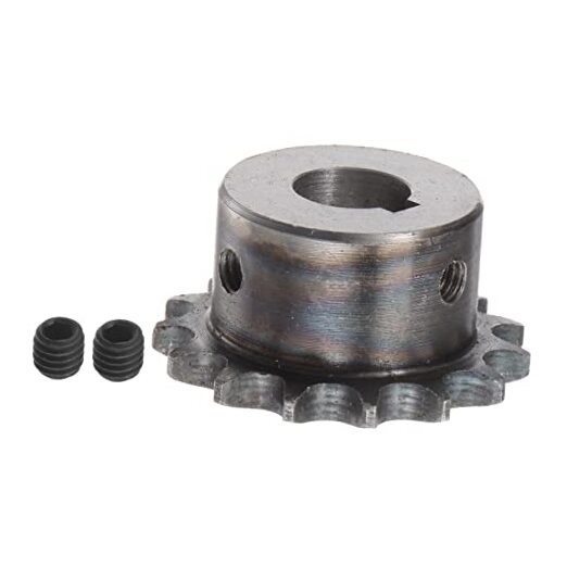 DIN/ISO 06B Roller Chain Sprocket 15T Pitch 3/8" 15mm Bore A3-Carbon Steel