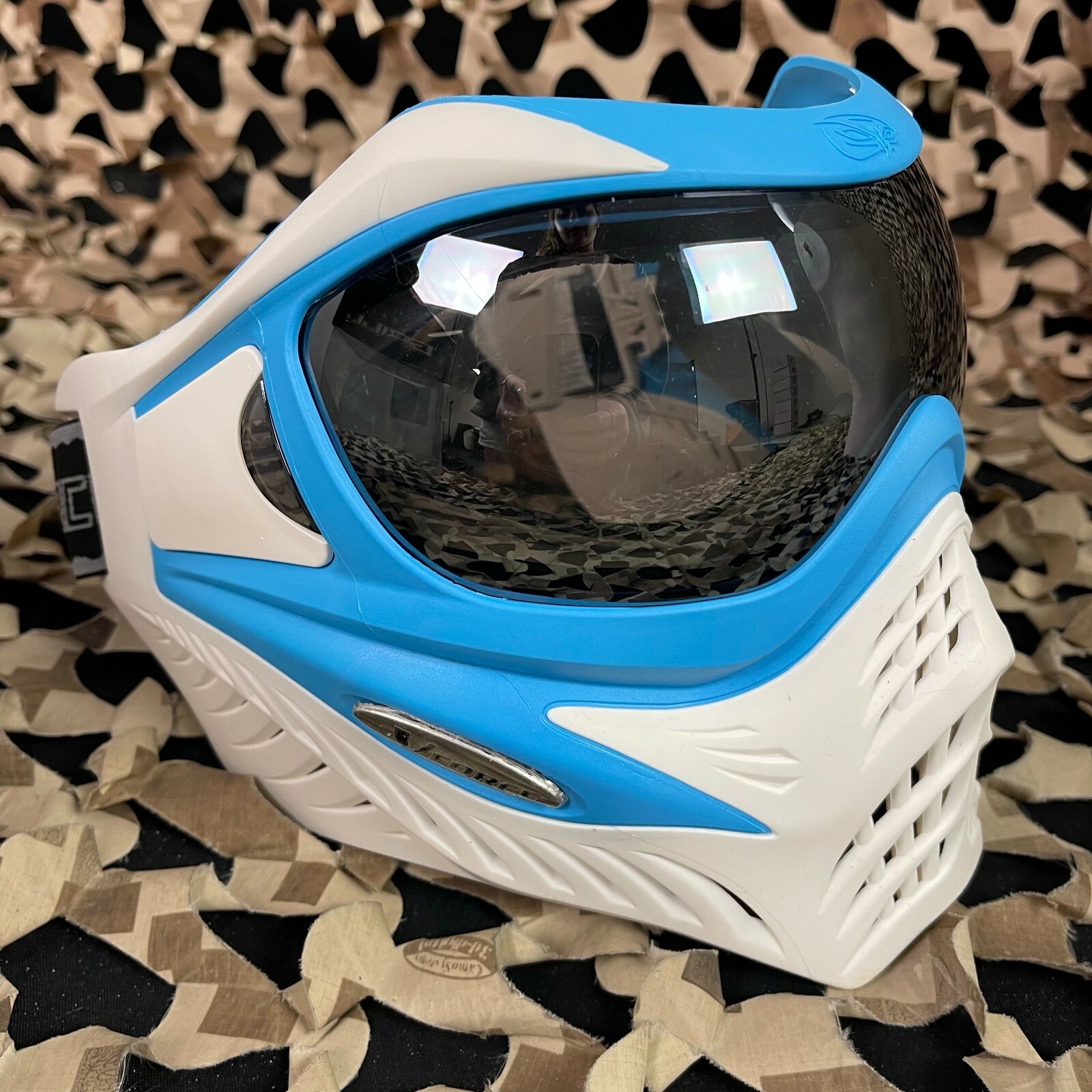 NEW V-Force Grill Paintball Mask - SE Blue/White