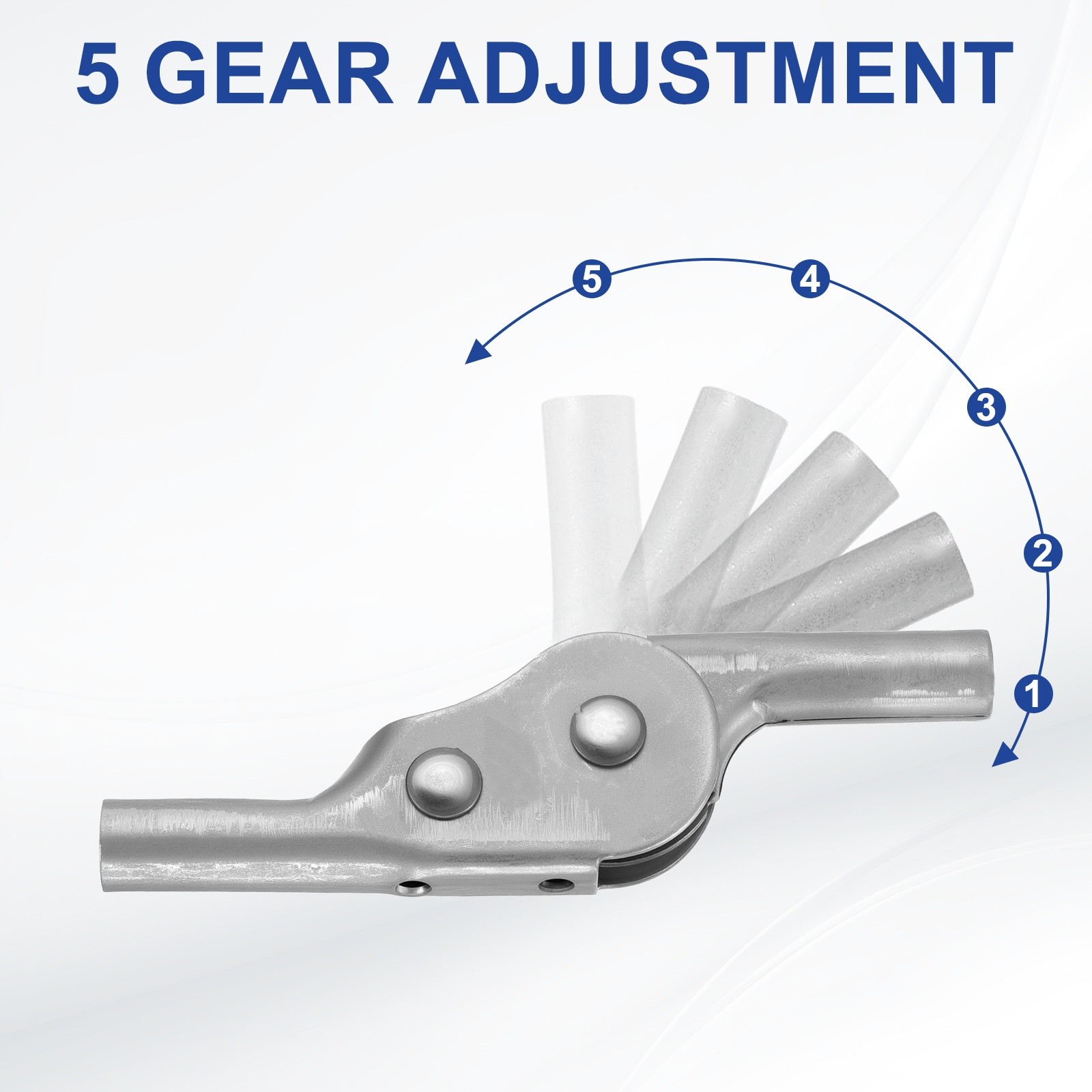 2Pcs Adjustable Sofa Hinge, 180 Degree Reverse 5 Gear Support Joint for Sofa