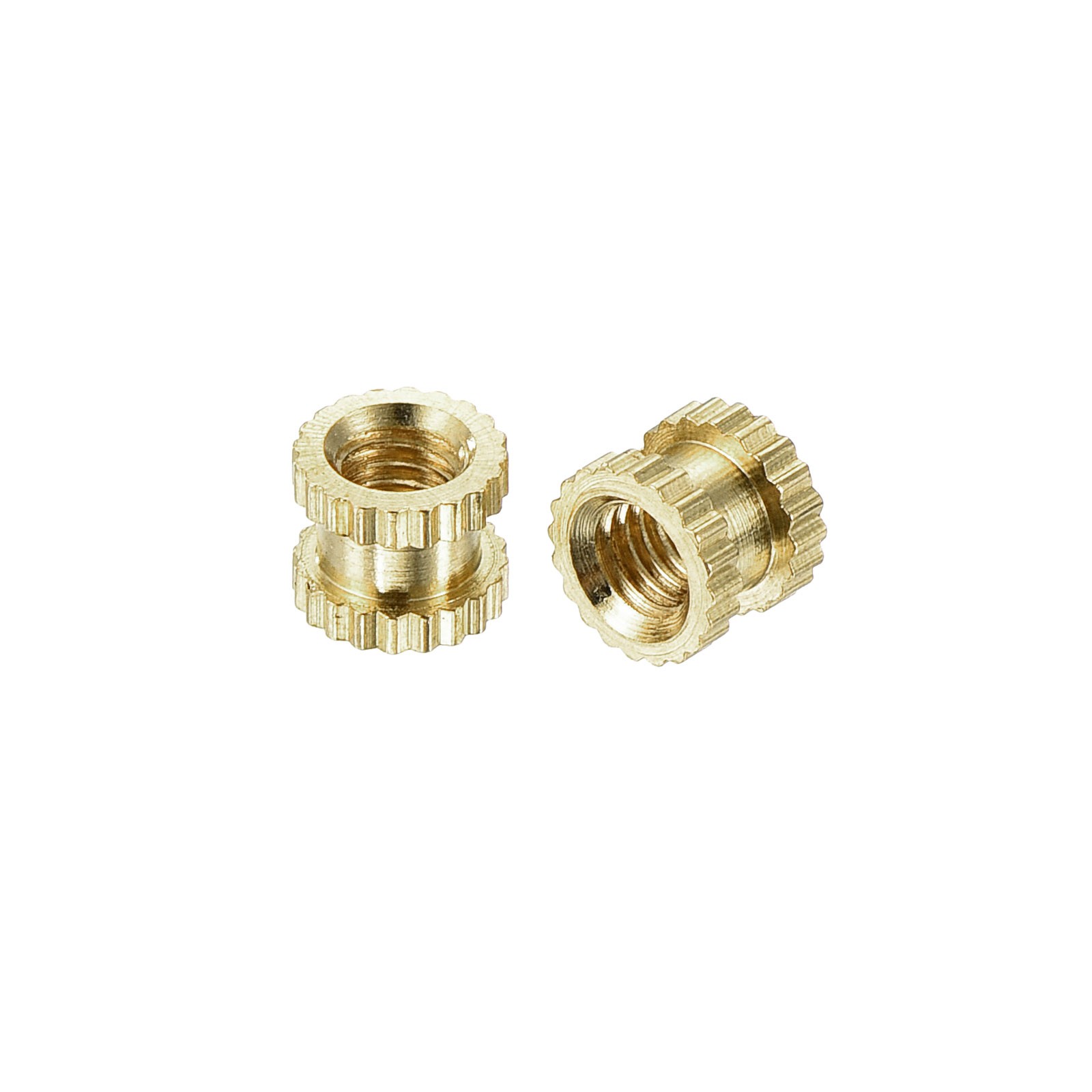 M3 x 4mm(L) x 5mm(OD) Female Thread Brass Knurled Threaded Insert, 120Pcs