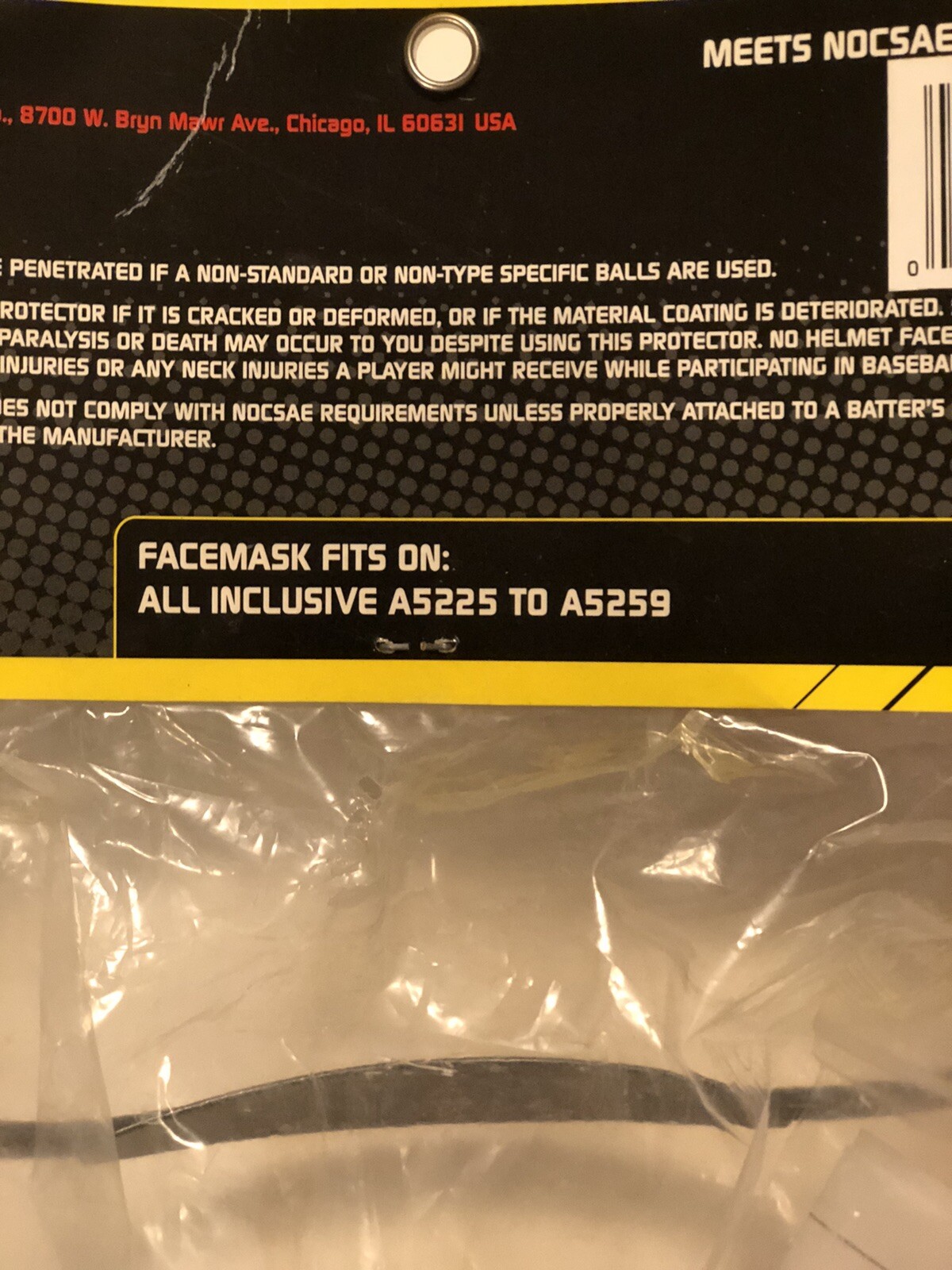 Wilson Full Face Batting Helmet Facemask Replacement - A3059 @